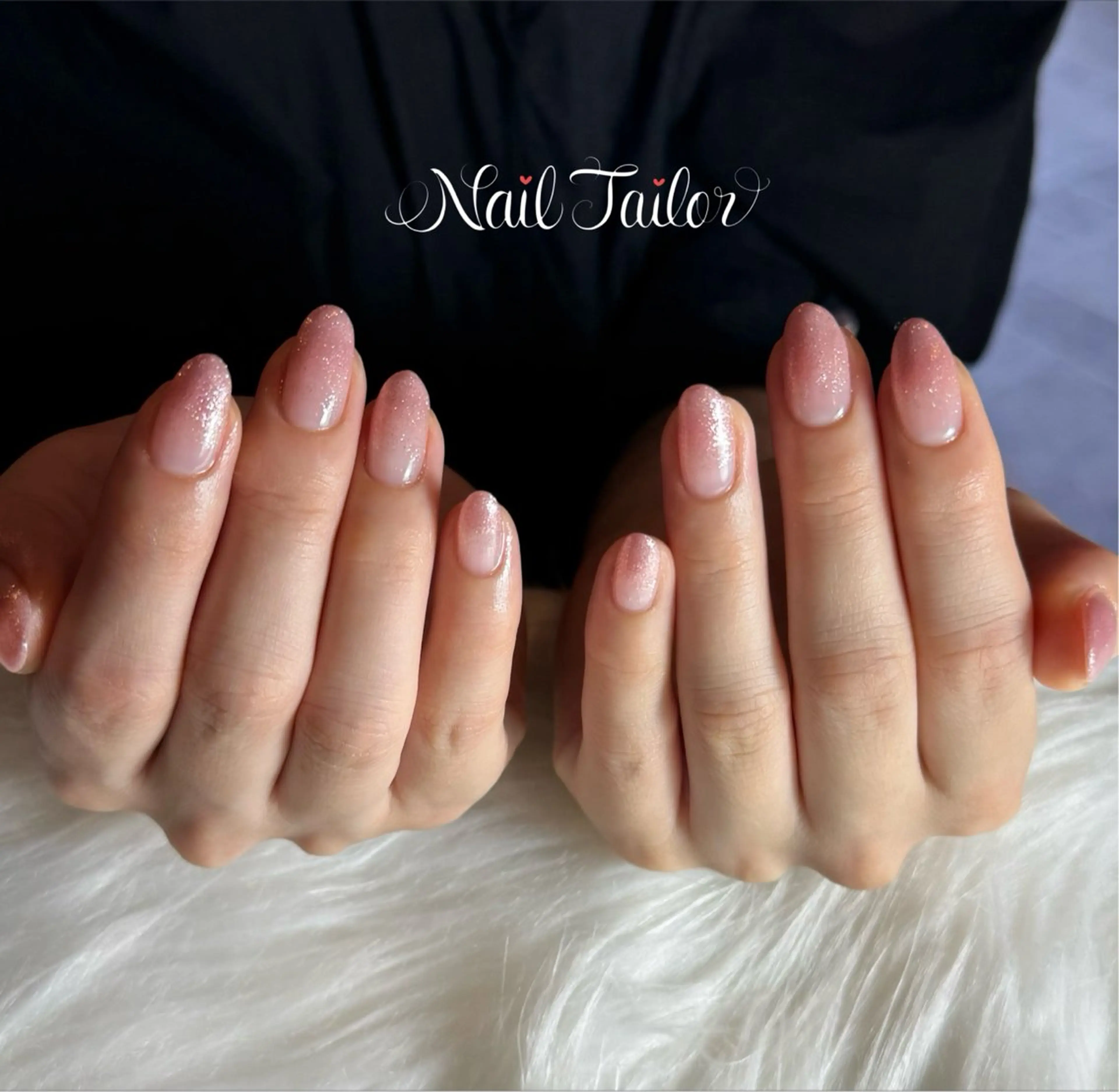 ネイル ジェルネイル グラデーション ラメ(グリッター) ラメグラデーション ロングネイル ハンドネイル NailTailor ネイルテイラーのネイルデザイン