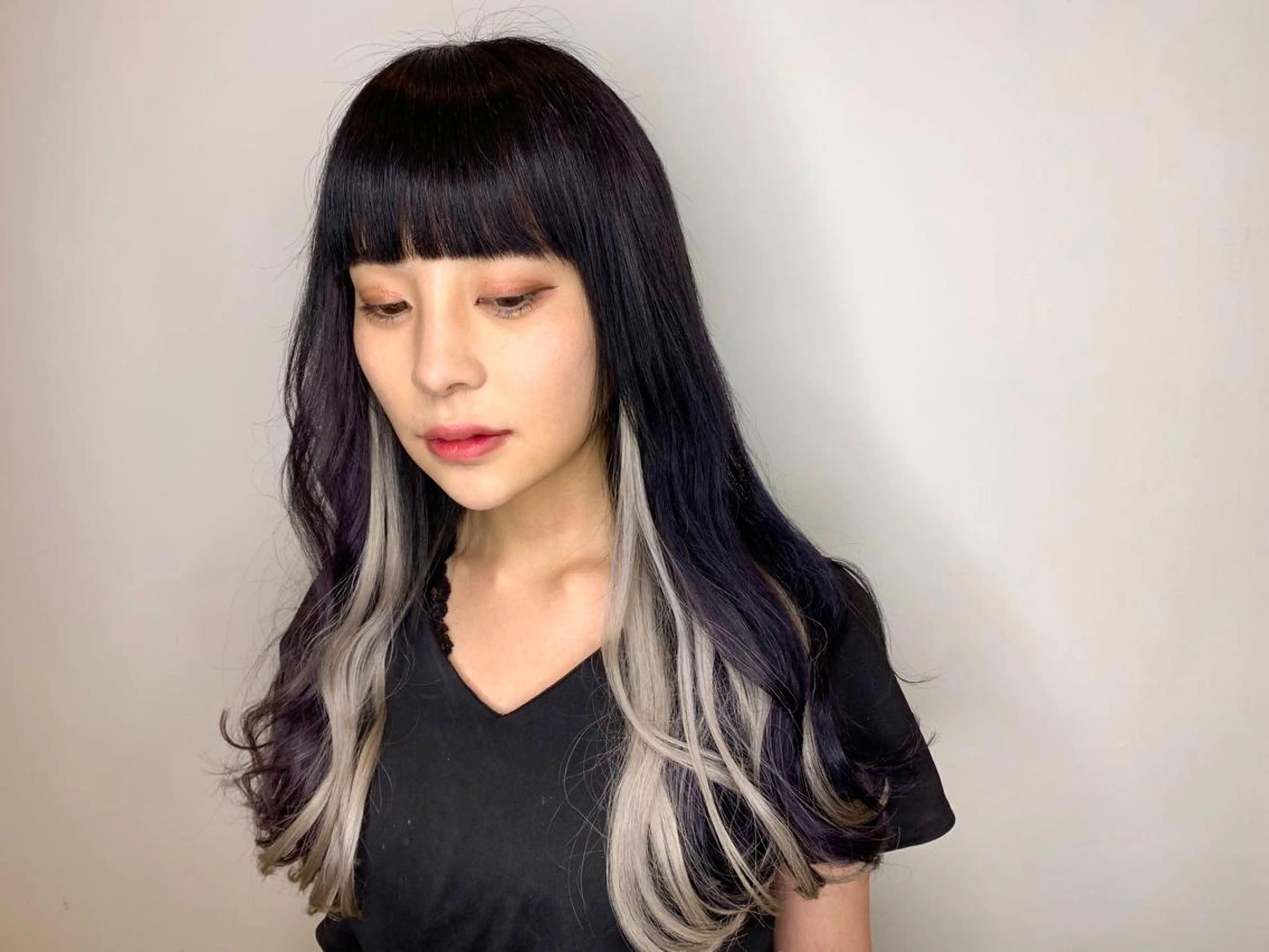 ロング カラー エクステ シールエクステ♦️ レイヤー♦️福田晃大のヘアスタイル