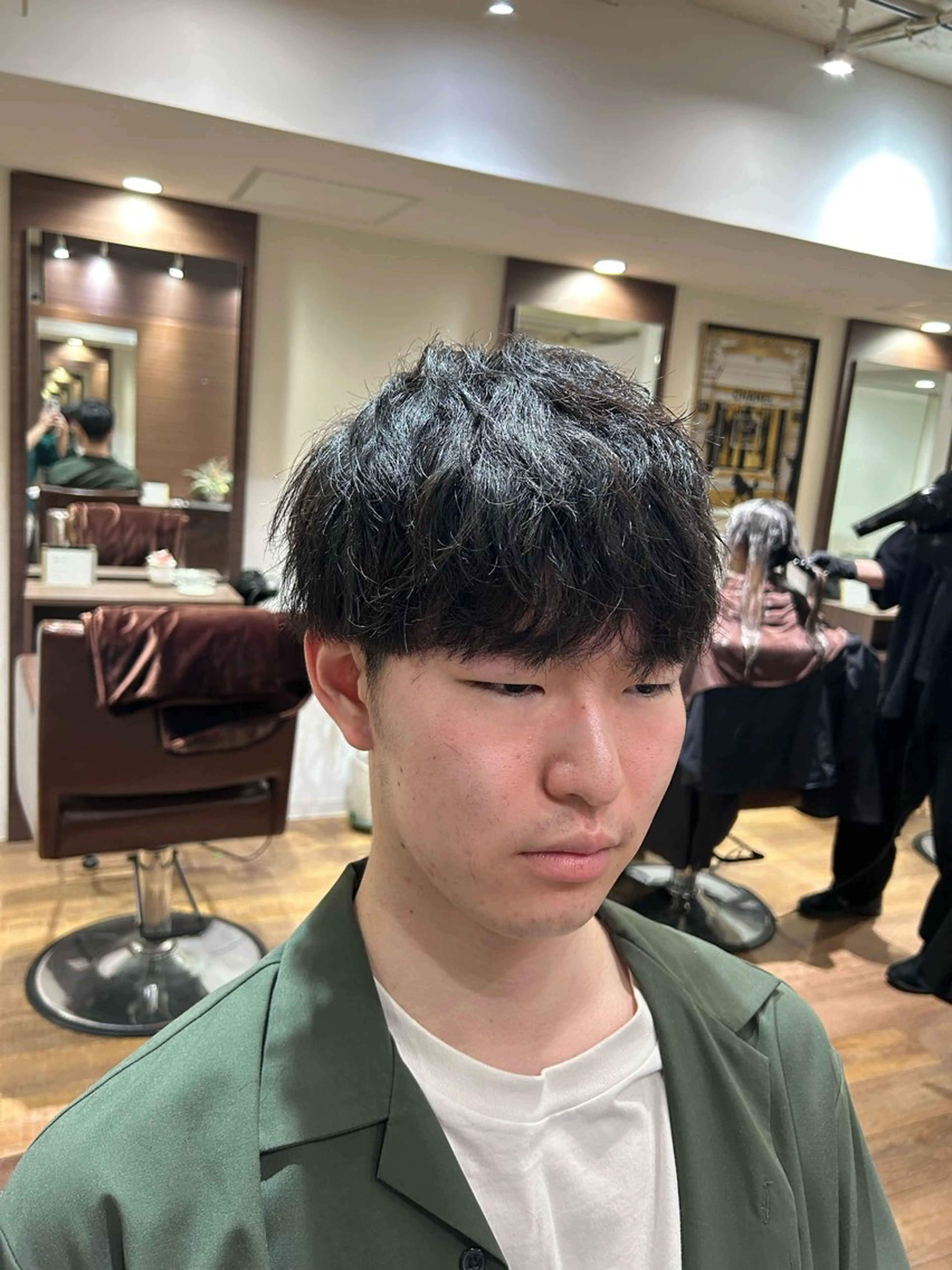 メンズ マッシュ メンズパーマ trewa はるのヘアスタイル