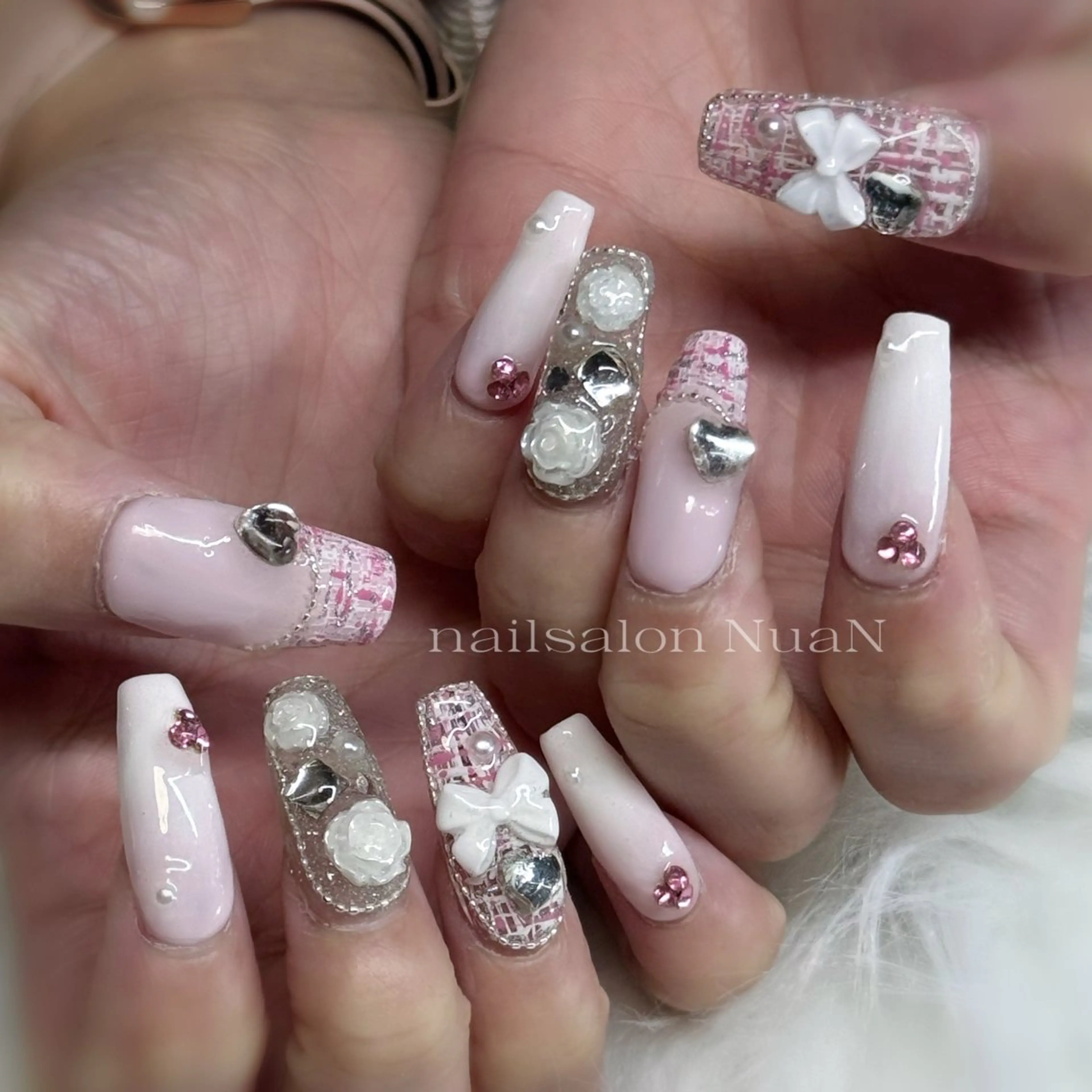 ネイル ハンドネイル NuaN ミニモ停止中のネイルデザイン