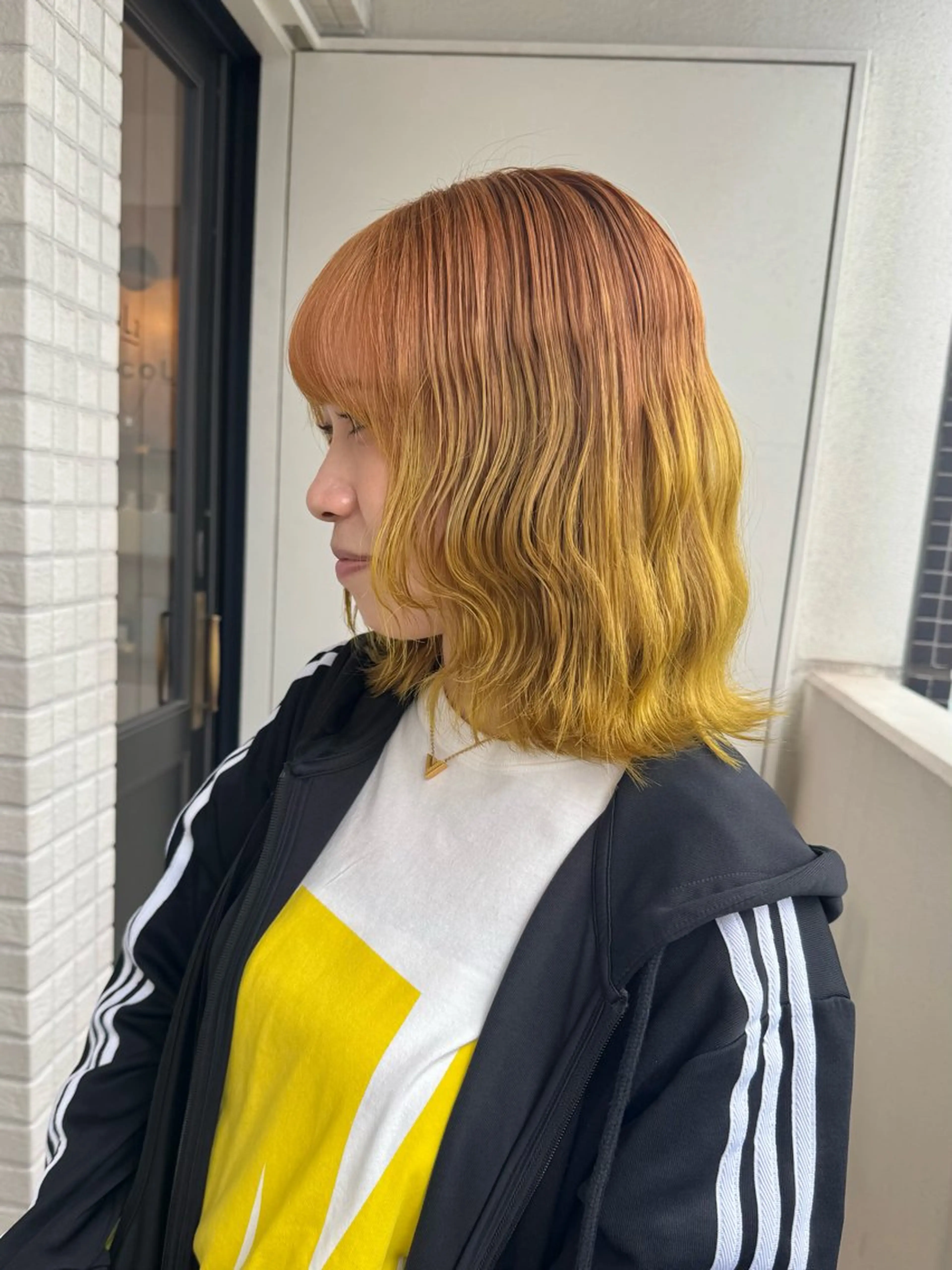 ミディアム カラー ヘアカラー トリートメント 横浜🍒ルーツカラー エクステ／RIEのヘアスタイル