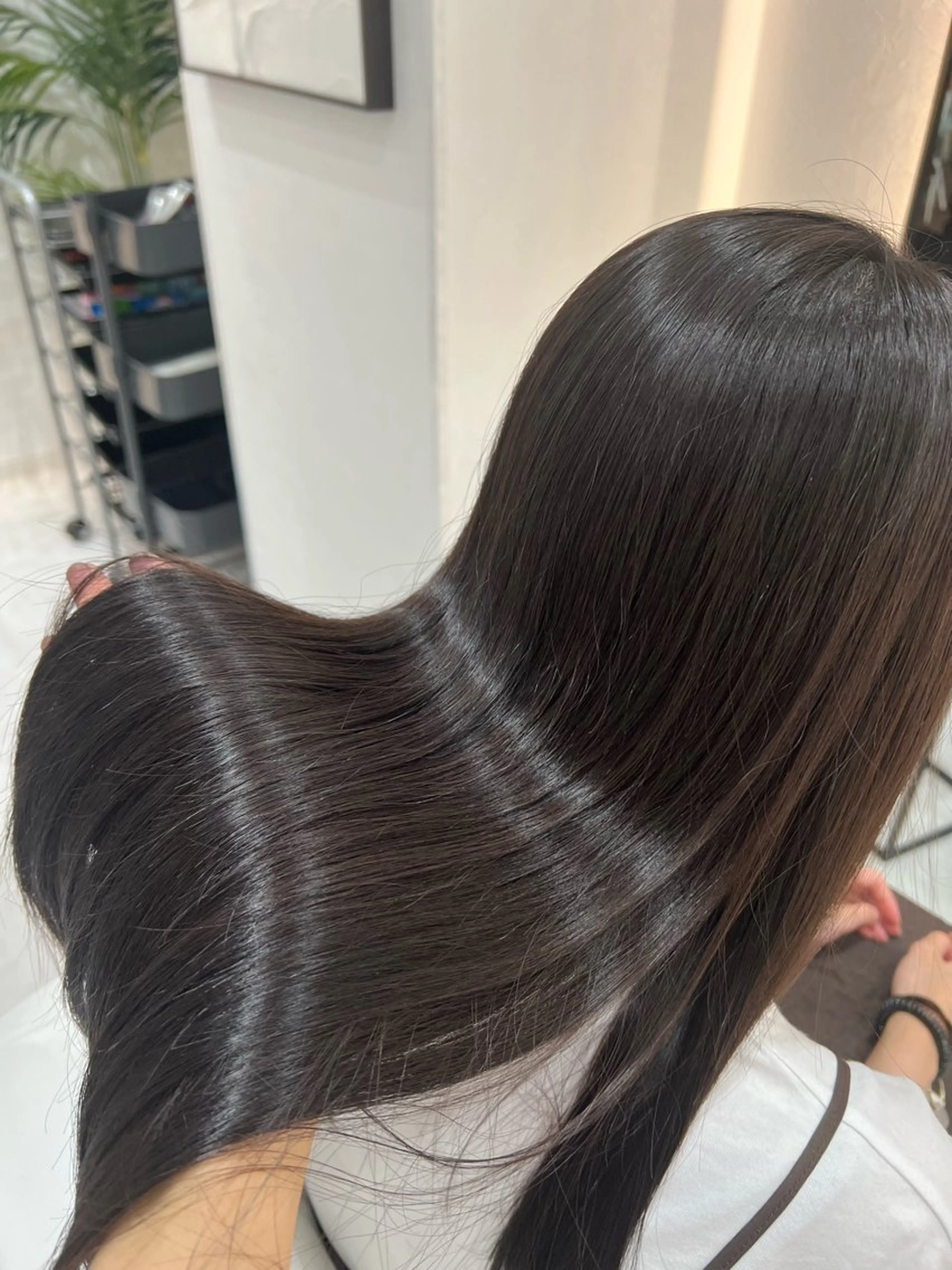 ロング カット ヘアカラー トリートメント 韓国ヘア🩶侑矢 艶髪透明感/福岡のヘアスタイル