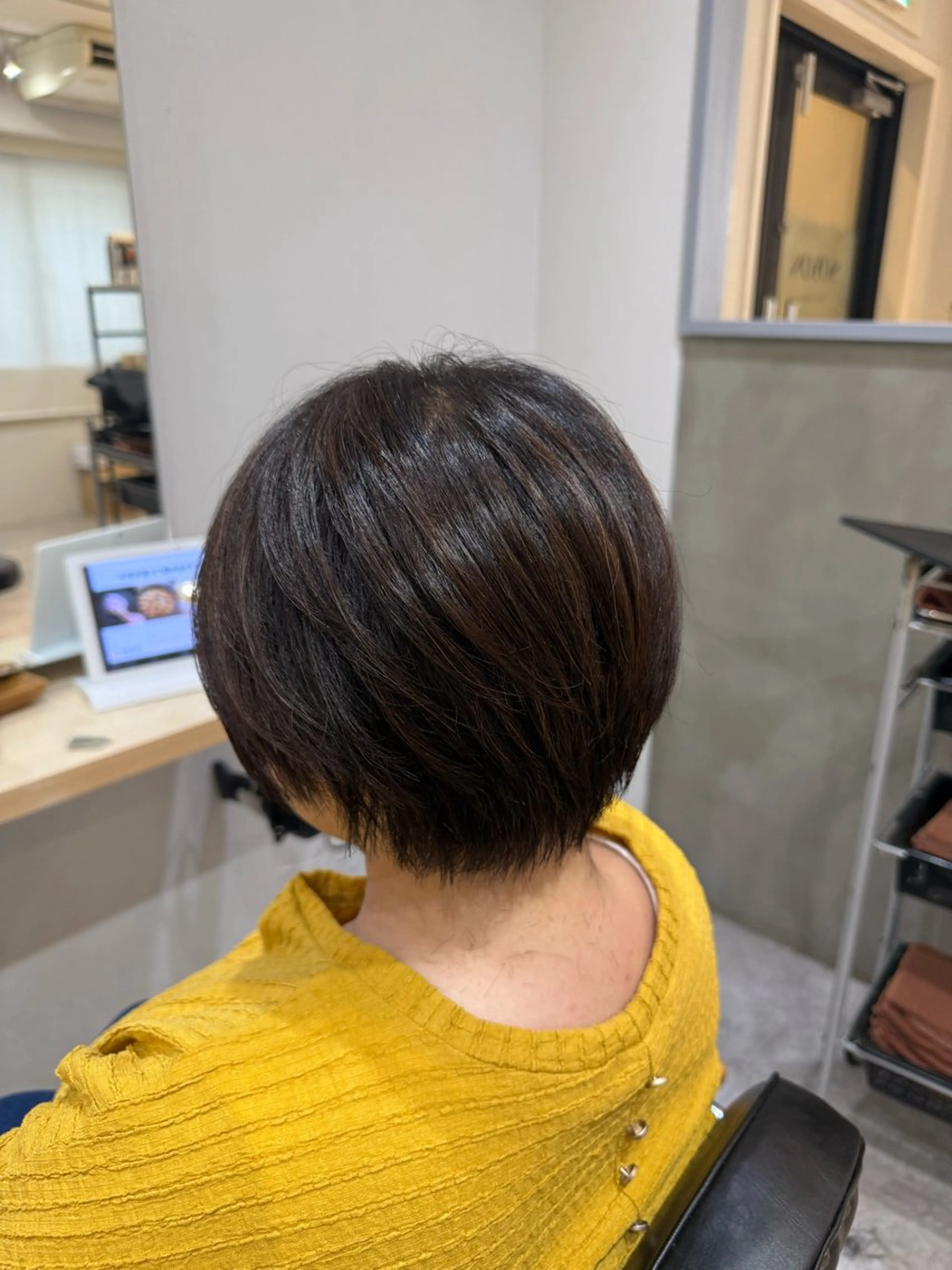ショート ショートボブ 丸みショート ボブ ショートヘア soyon 心斎橋店のヘアスタイル
