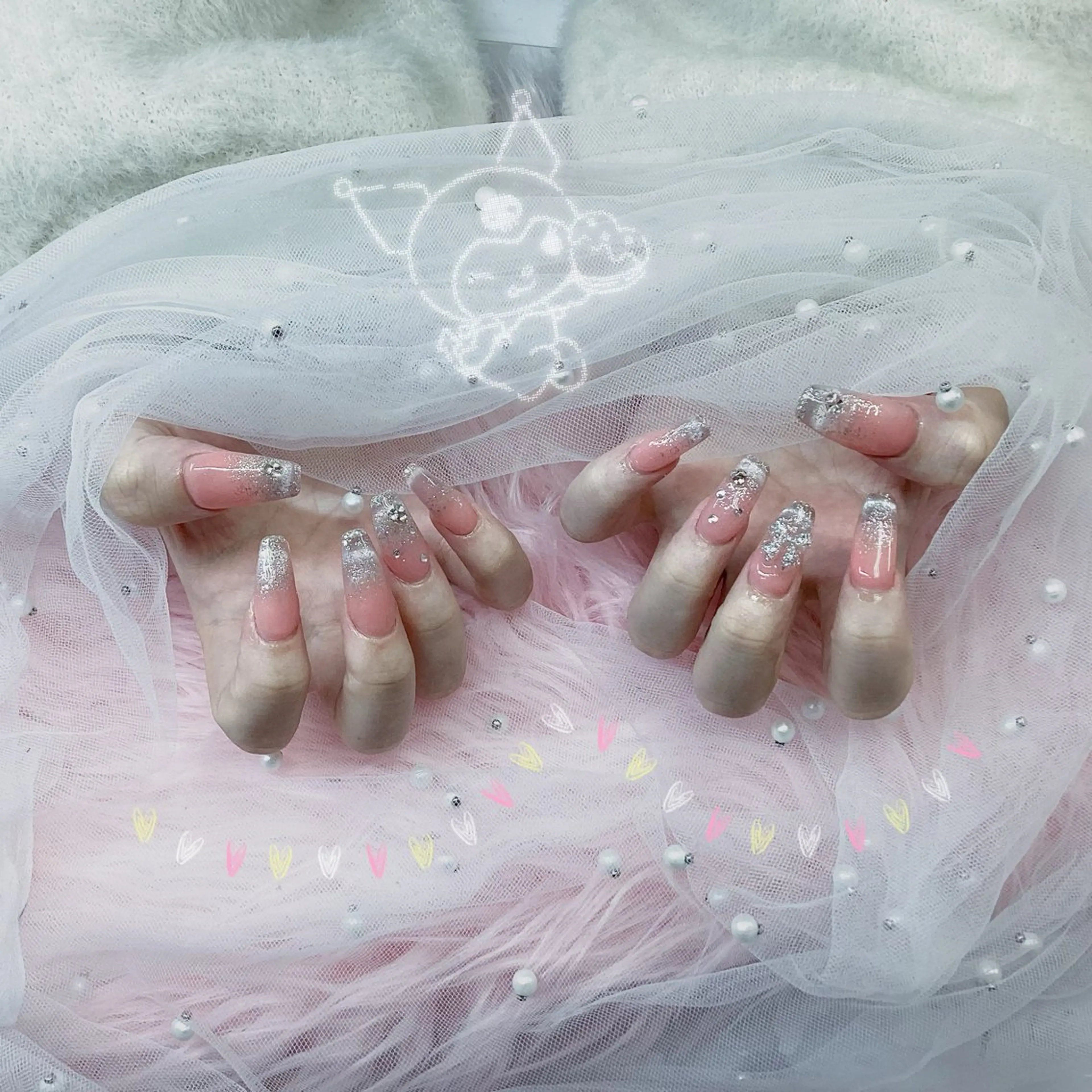 ネイル パーツ全部¥110 サロンミミのネイルデザイン