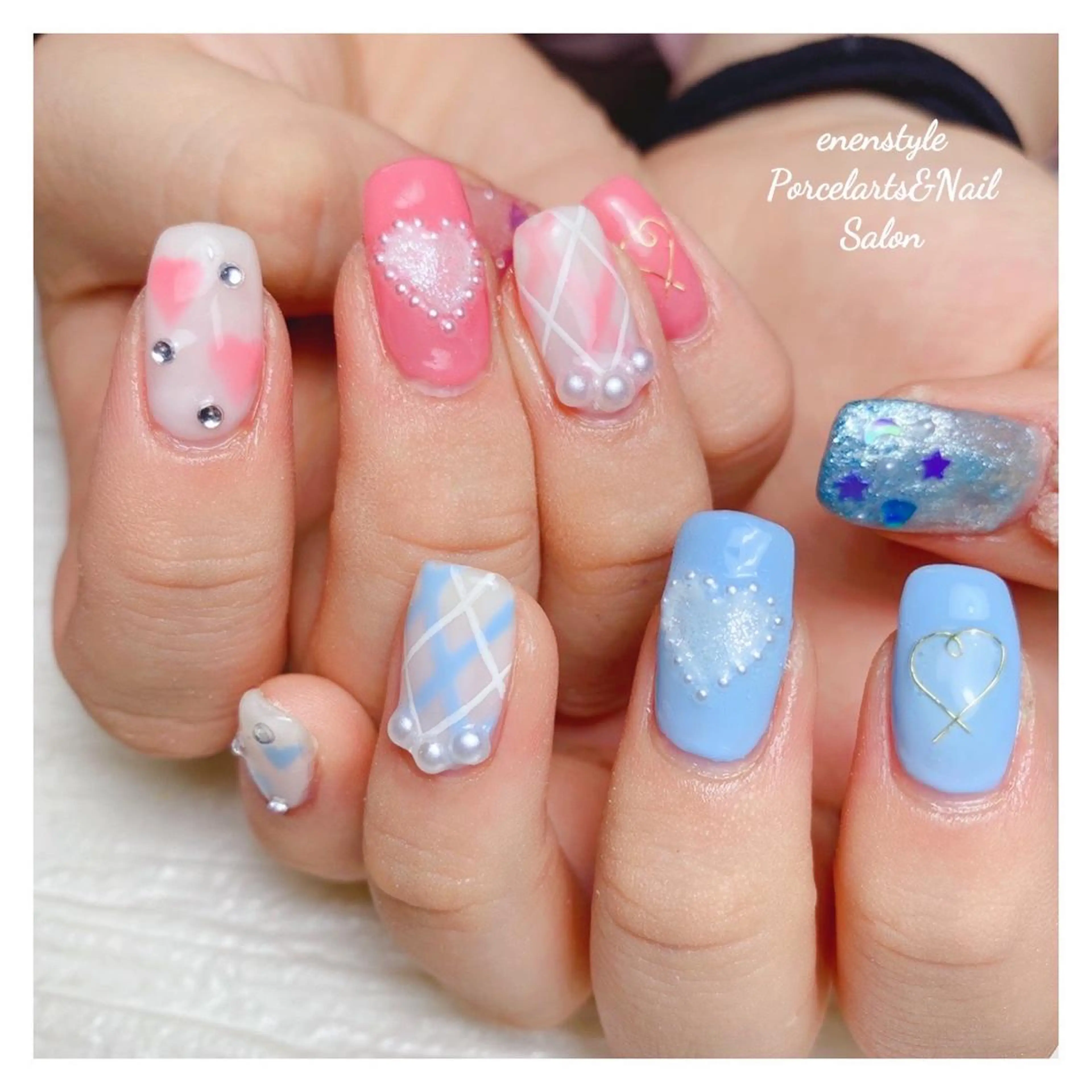 ミディアム ネイル 👑enen style👑のネイルデザイン