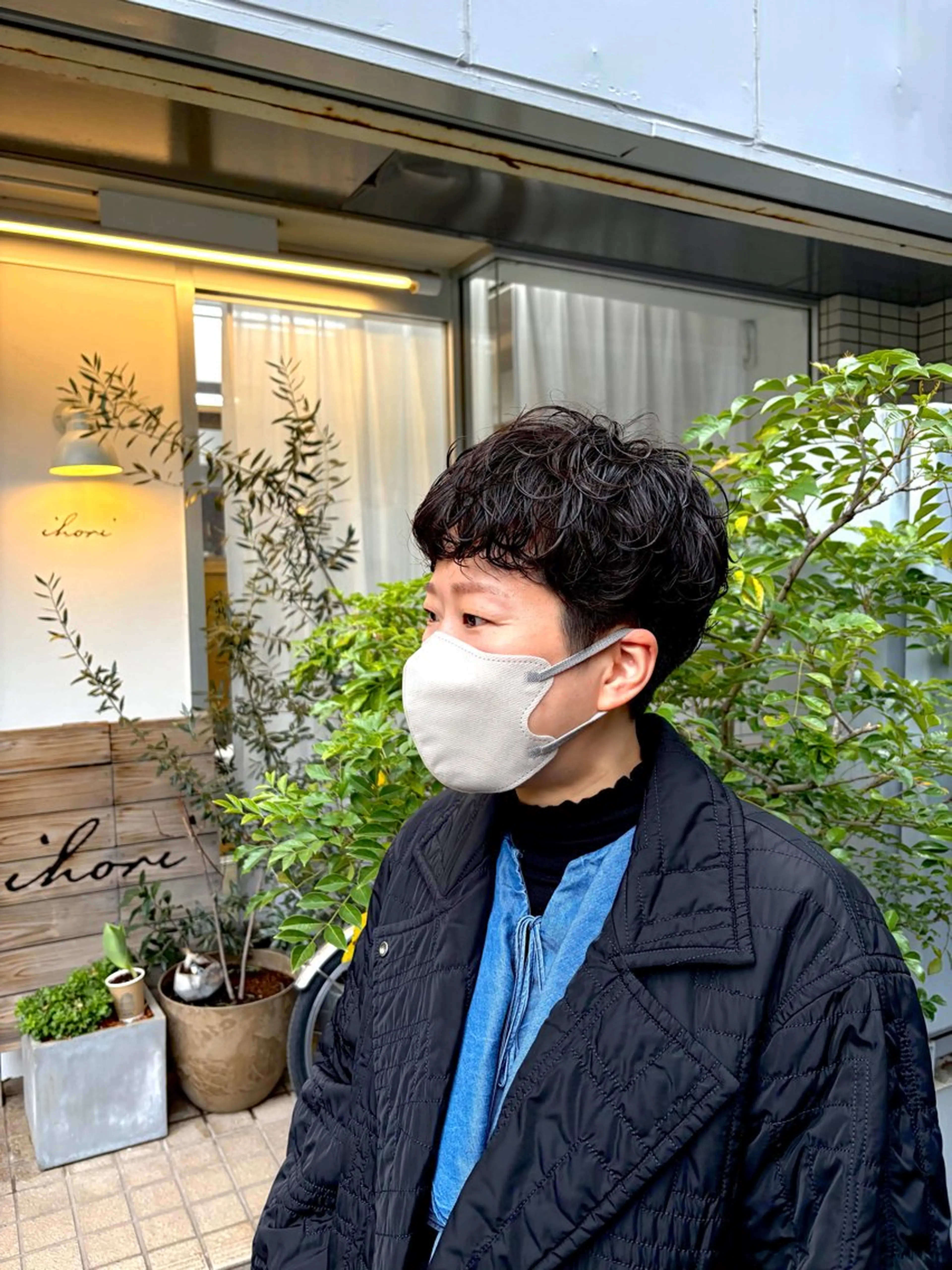 ショート パーマ ショートヘア カット パーマ 中村 芽衣那のヘアスタイル