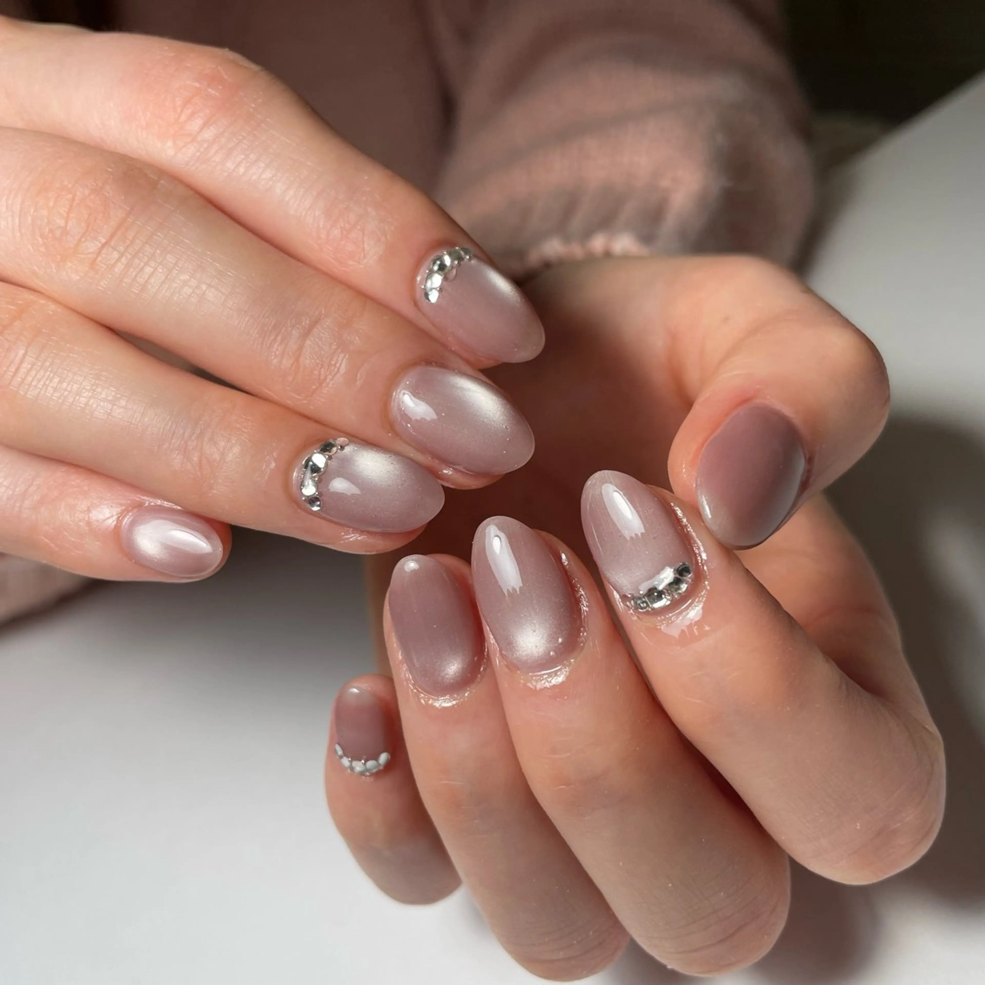 ネイル チークネイル ドット フラッシュネイル フットネイル ジェルネイル ハンドネイル Sugar. ひかり໒꒱˚.*のネイルデザイン