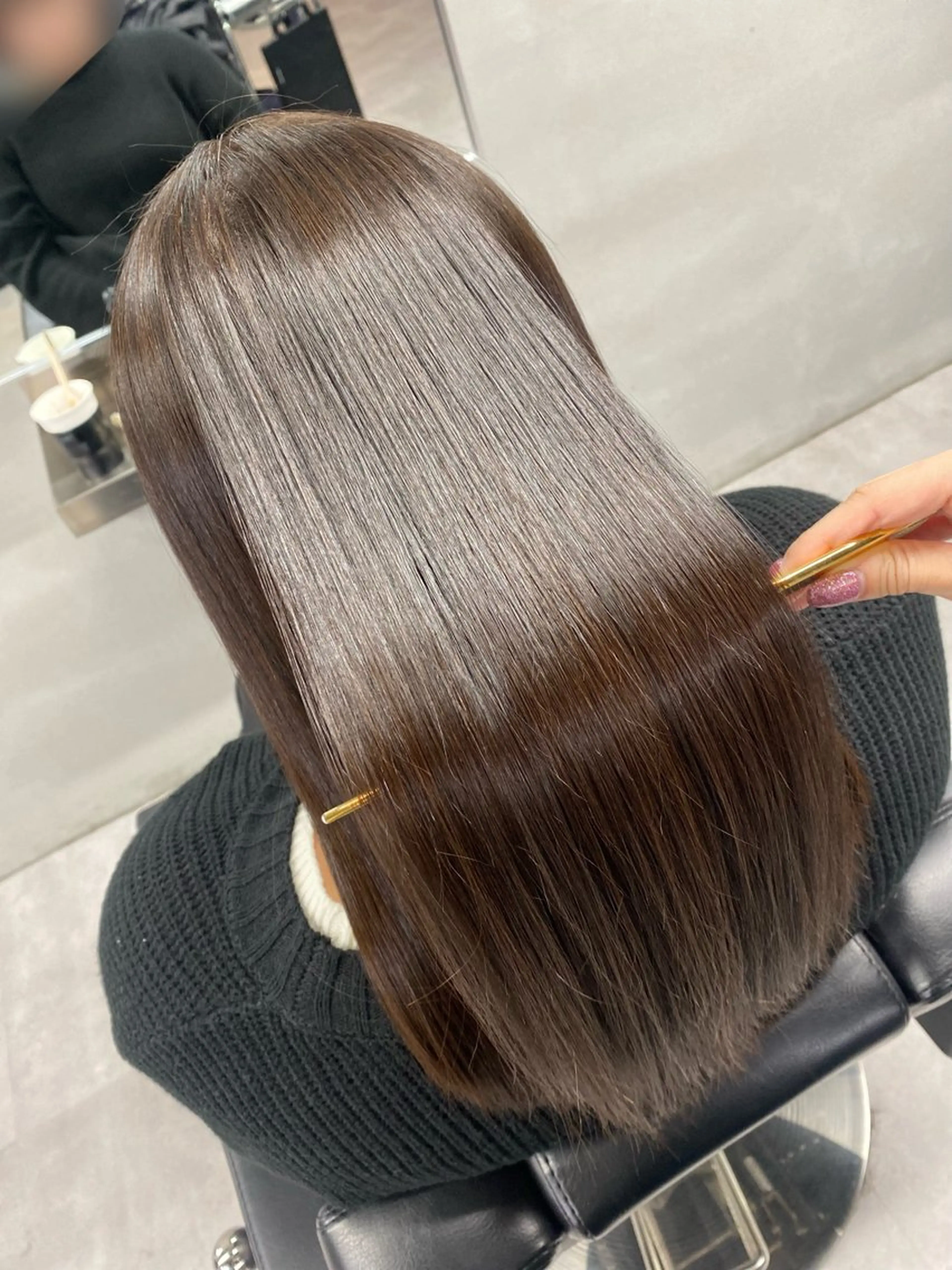 ロング カット 縮毛矯正 トリートメント 艶髪/縮毛矯正 🫧辻野海羽のヘアスタイル