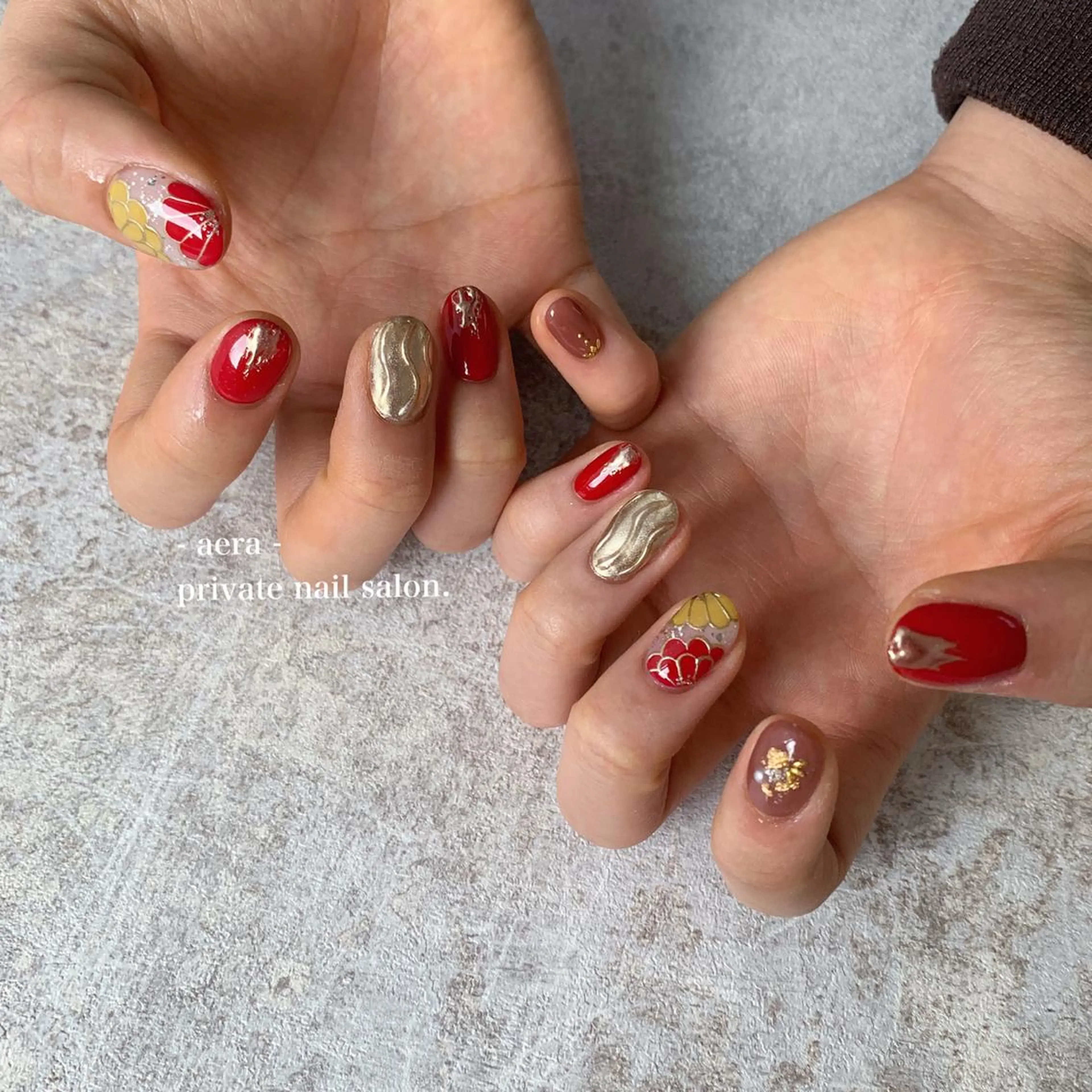 ネイル AERA nail shino🐱⸝꙳のネイルデザイン