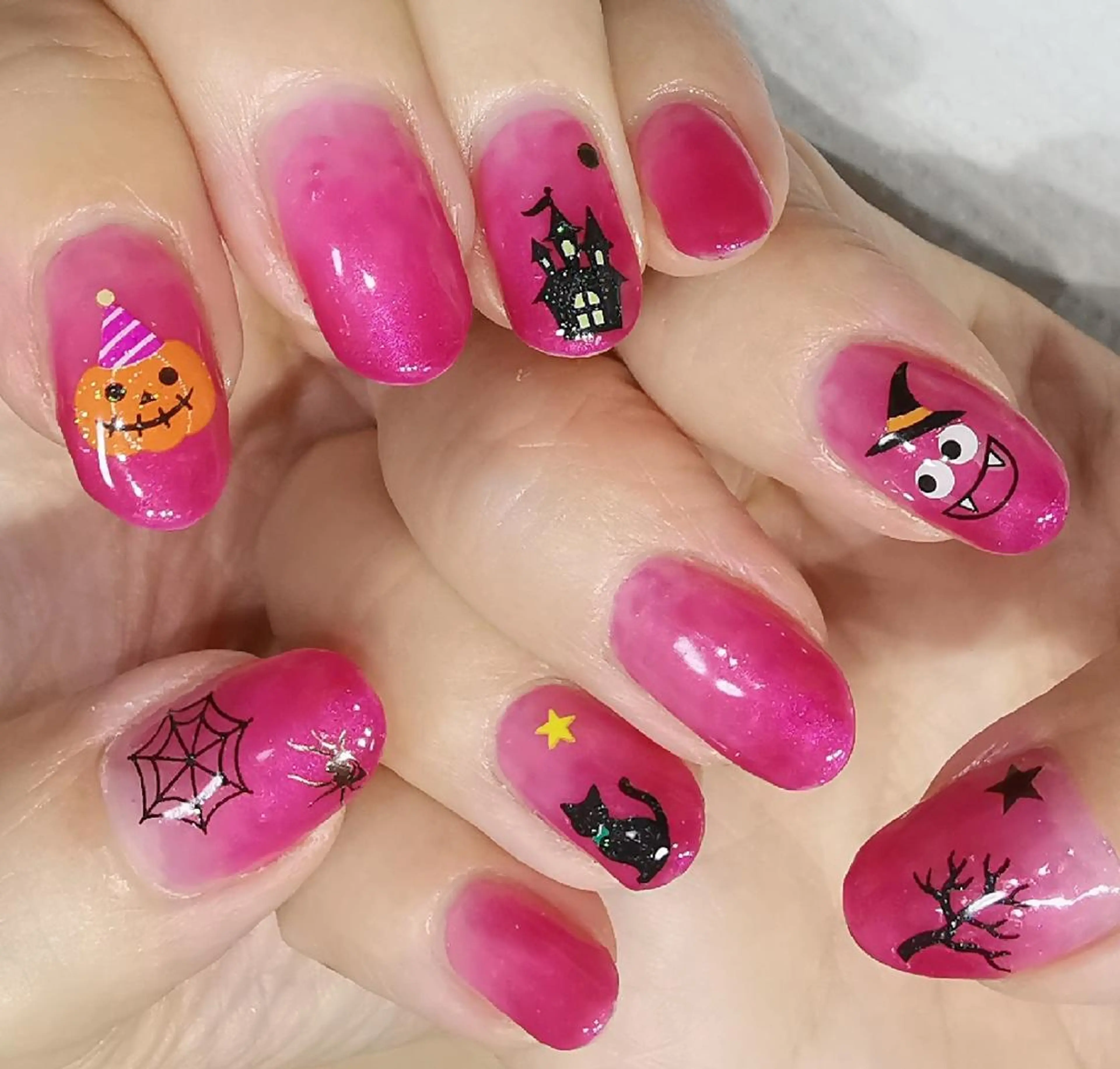 ネイル ハロウィン ハンドネイル reve あやののネイルデザイン