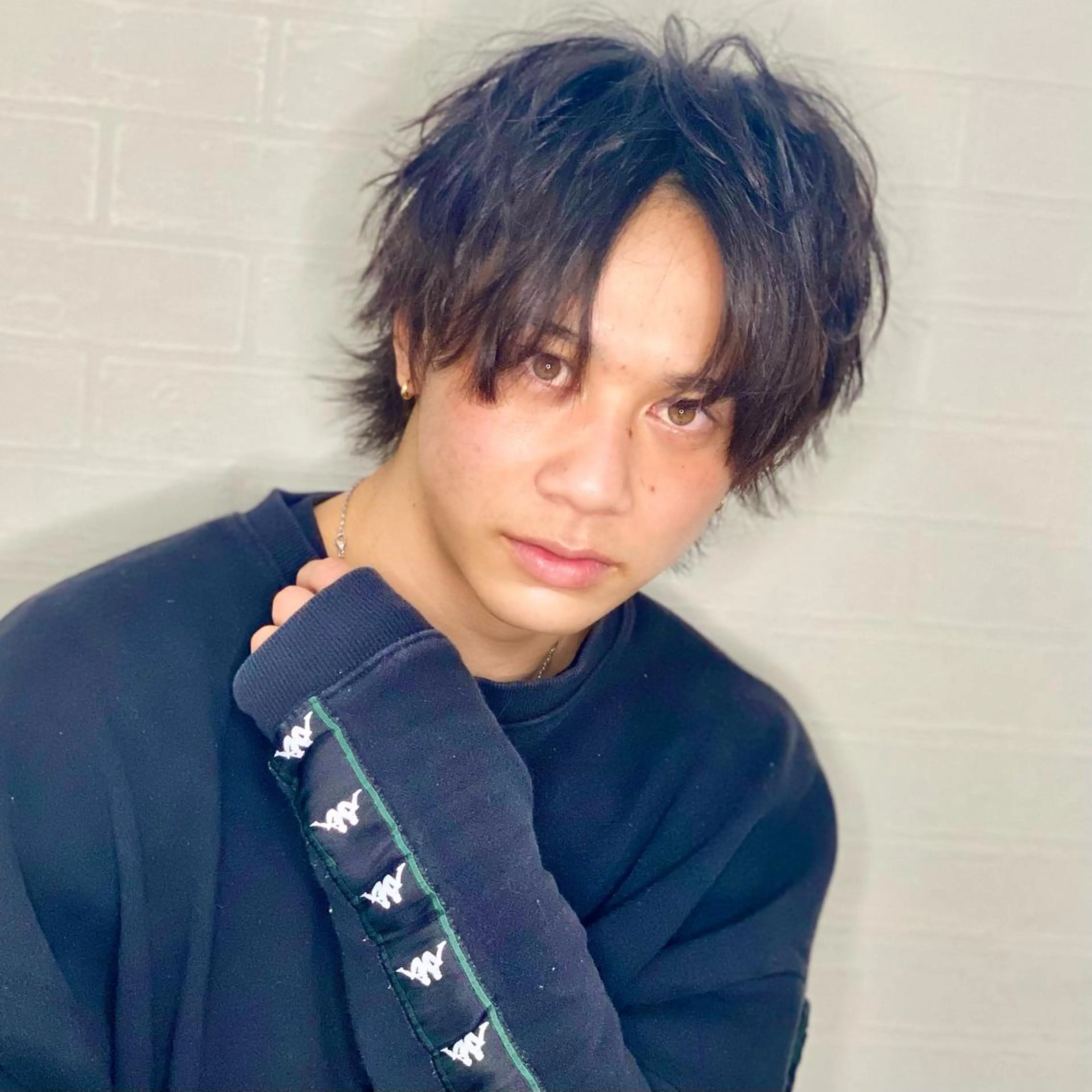 ミディアム カラー パーマ ヘアアレンジ メンズ ブリーチカラー特化 U-topia小島のヘアスタイル