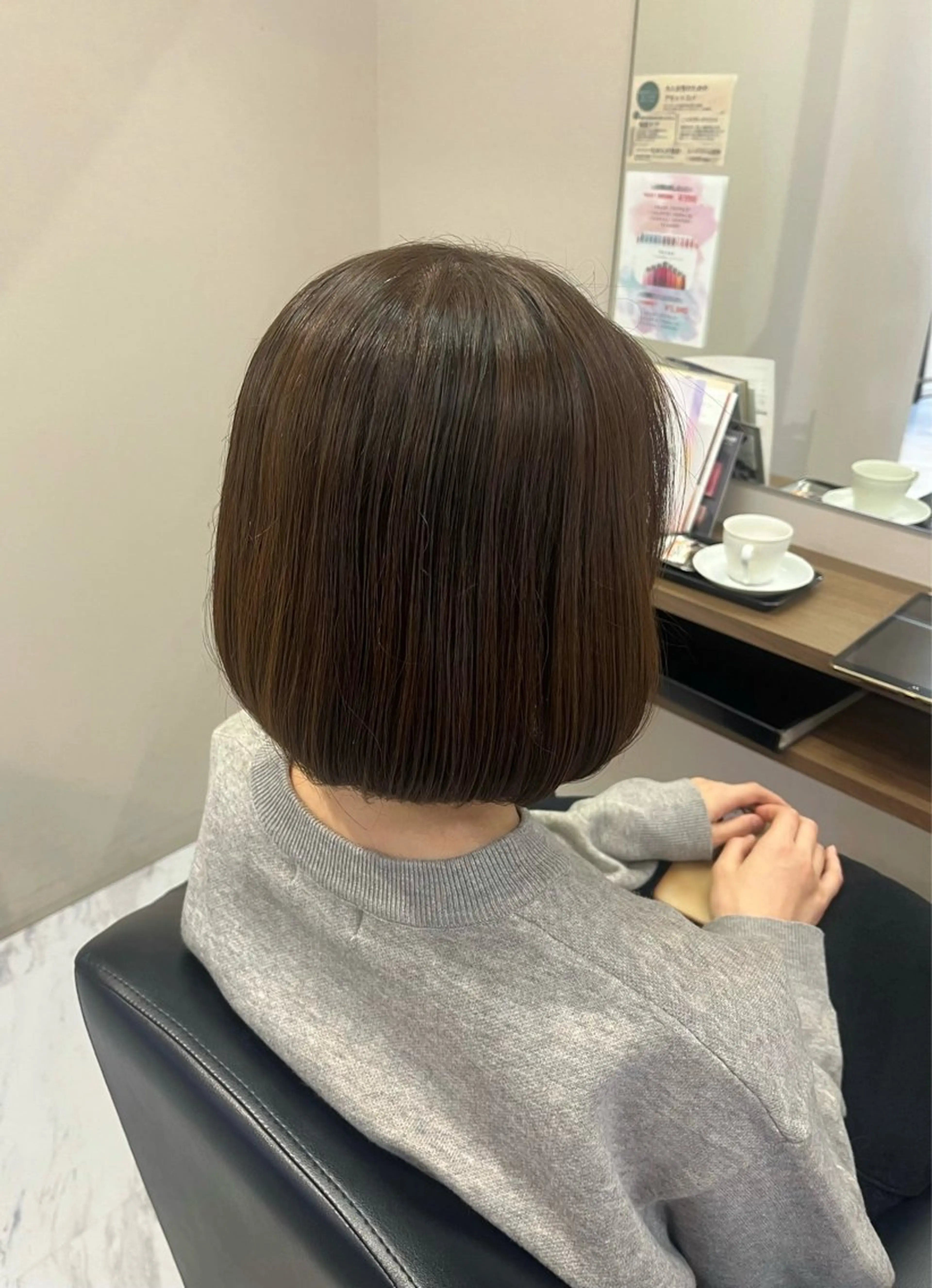 ミディアム 骨格/顔型/診断/ 伏見/伊藤桃花のヘアスタイル