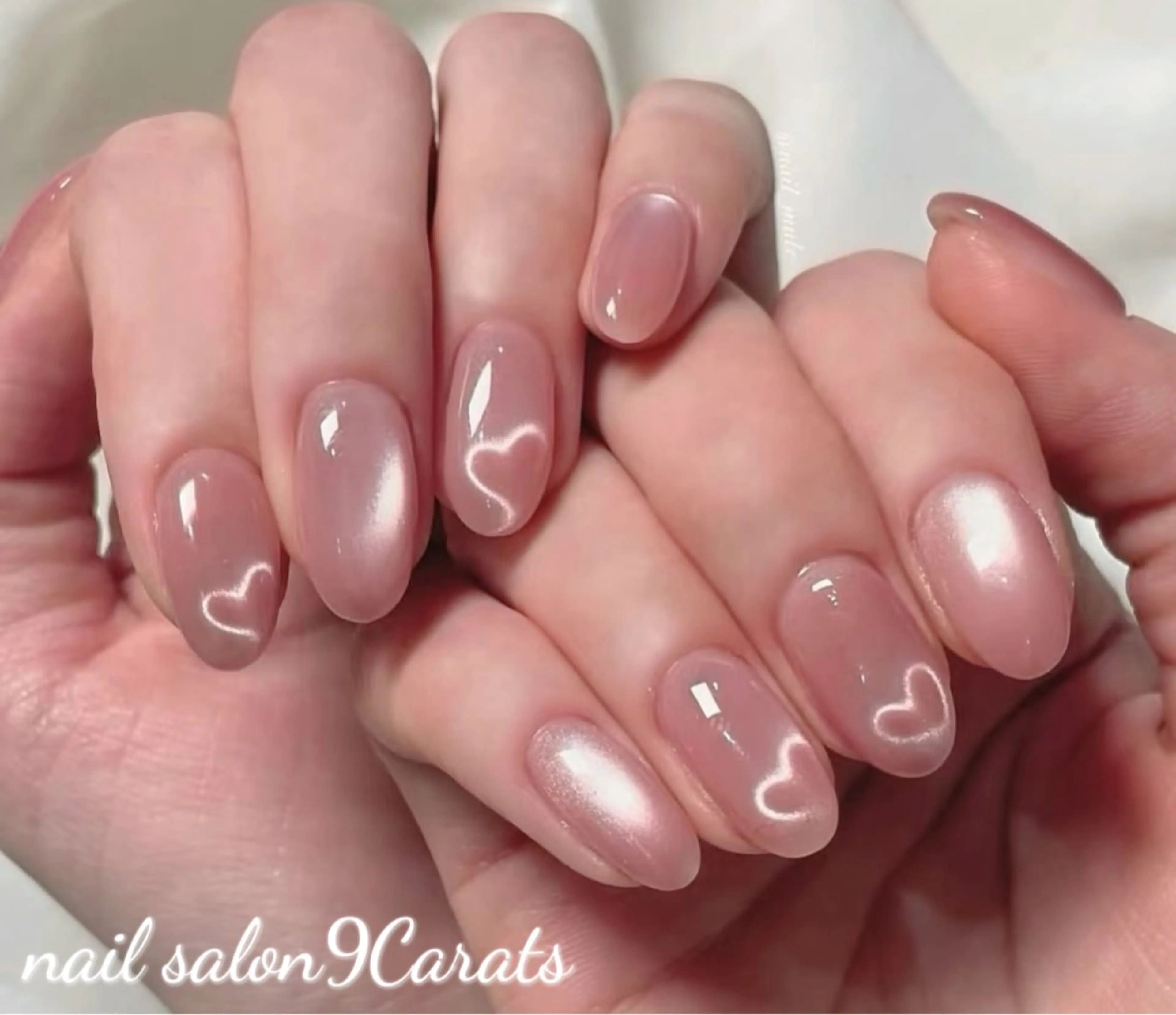 🔥Ins人気⤴️ハート💕マグネットネイル💰7280の写真