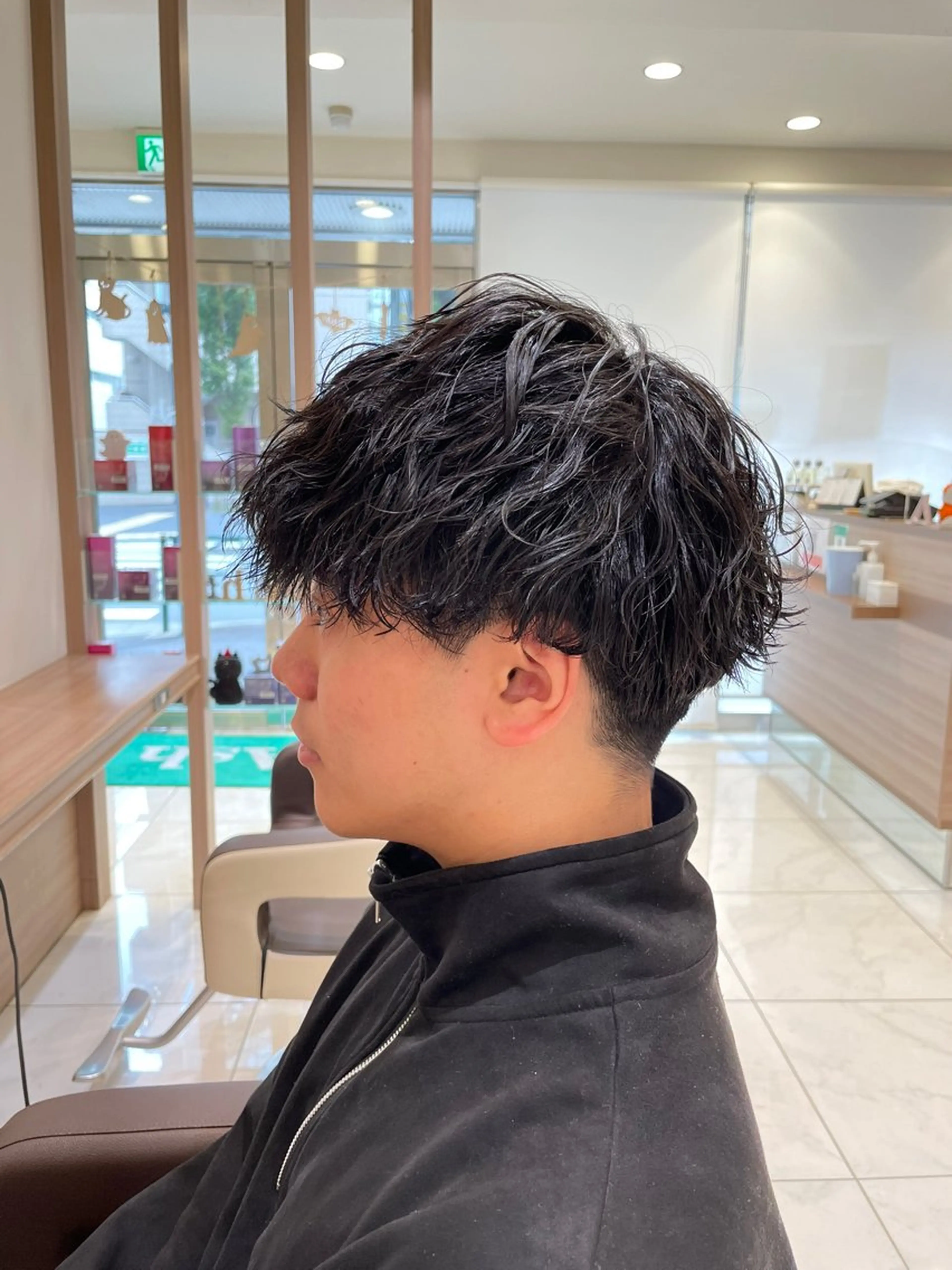 パーマ メンズ メンズパーマ スパイラルパーマ カット パーマ レイヤー/パーマ/ 山本 侑平のヘアスタイル