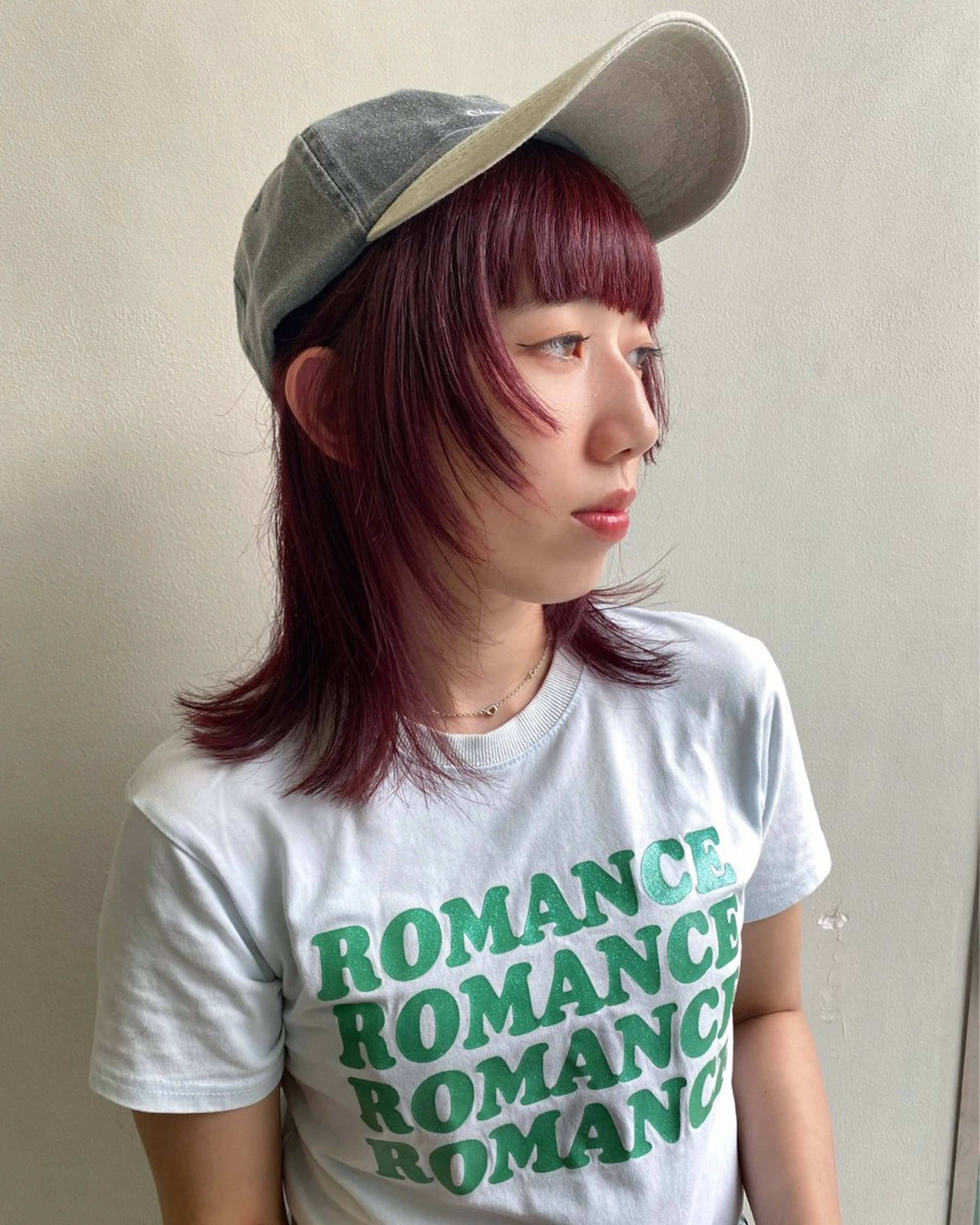 ミディアム ヒラカホ/ ブリーチ/似合わせのヘアスタイル