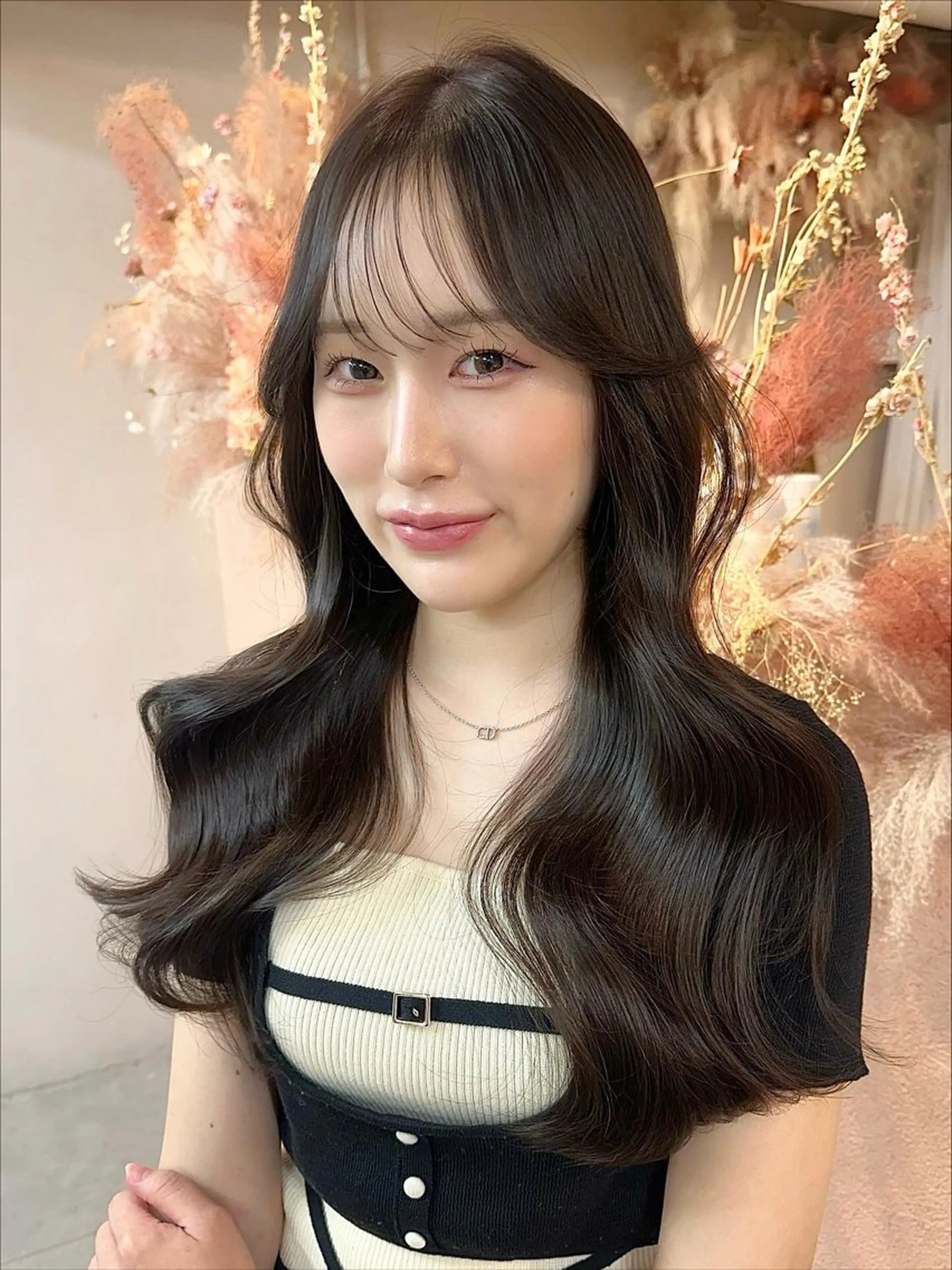 ロング カラー ブラウンカラー 透明感カラー レイヤーカット 韓国ヘア🦢🖤 Sayumiのヘアスタイル