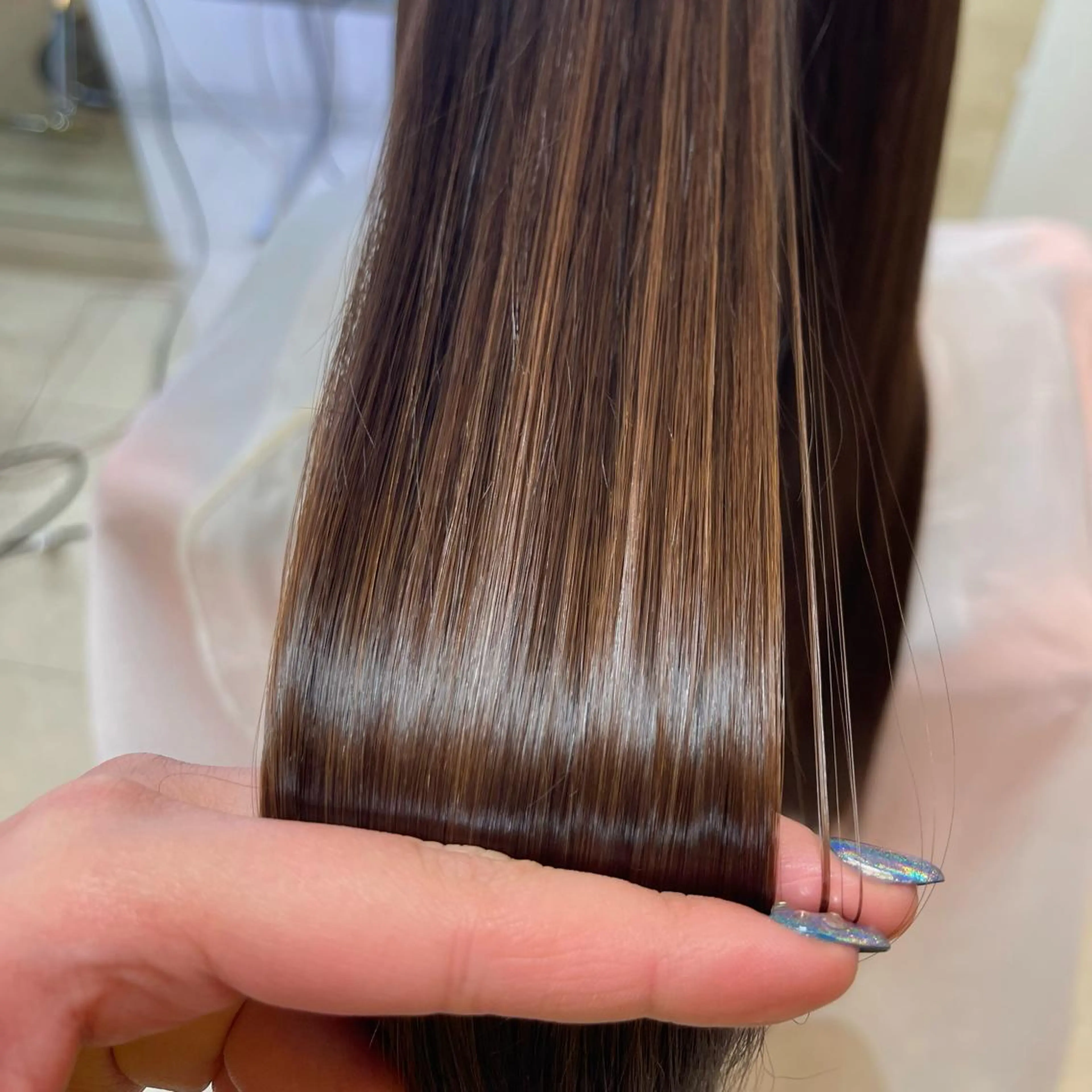 ロング パーマ 鶴﨑 美優亜のヘアスタイル