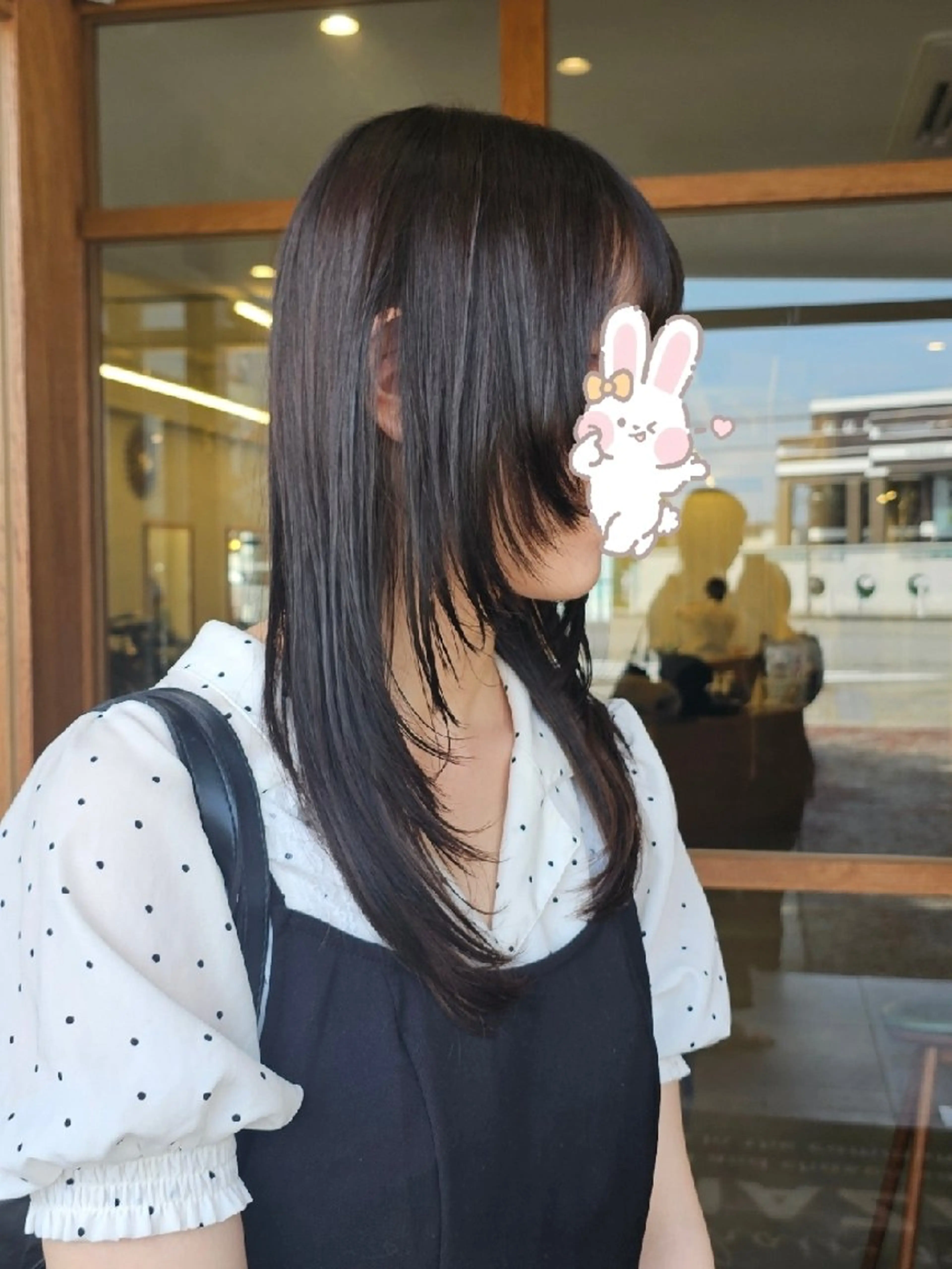 ロング レイヤーカット きただ あみのヘアスタイル