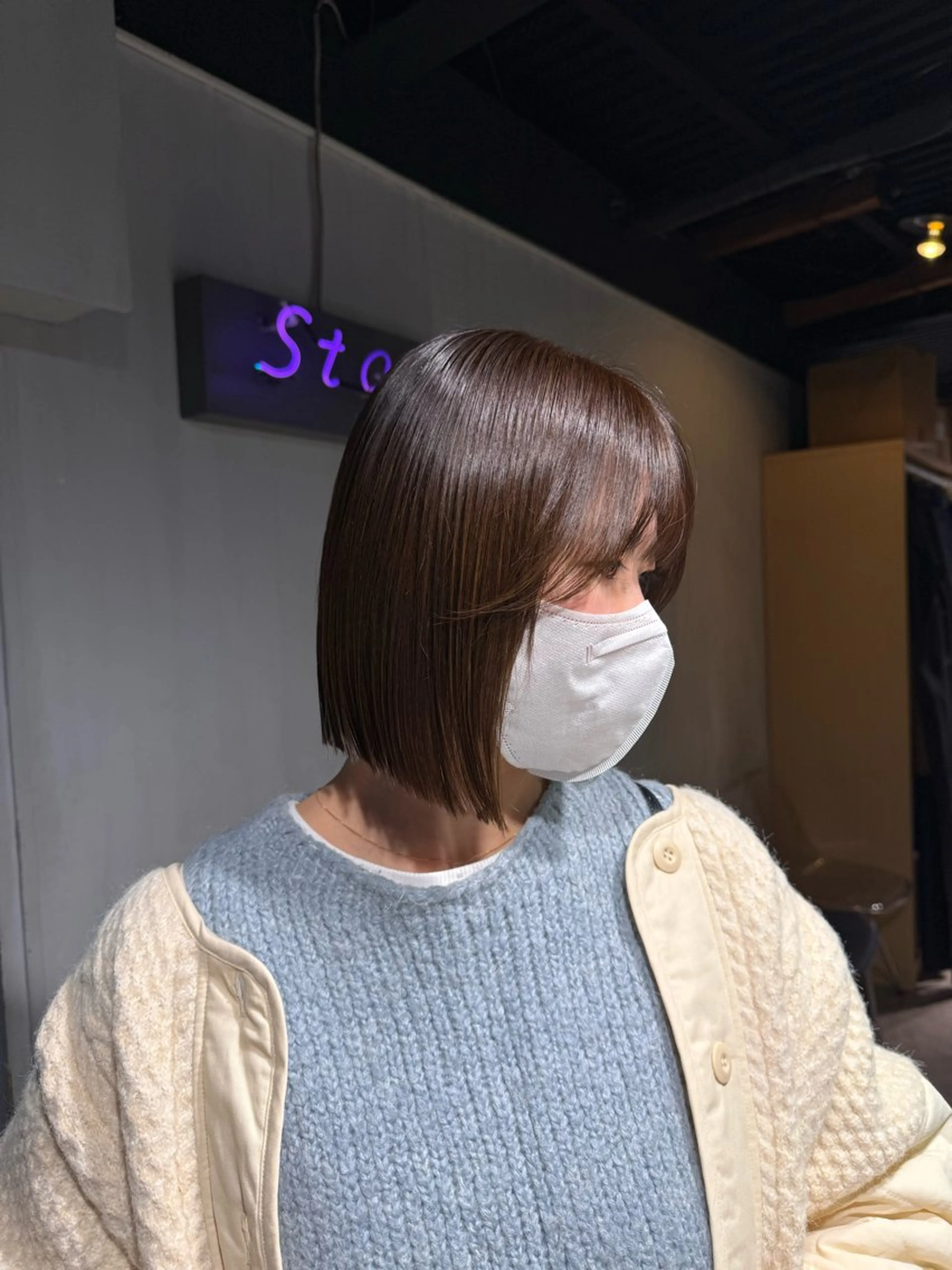 ショート カラー カット ヘアカラー NANAMI🩵 大人可愛い韓国ヘアのヘアスタイル