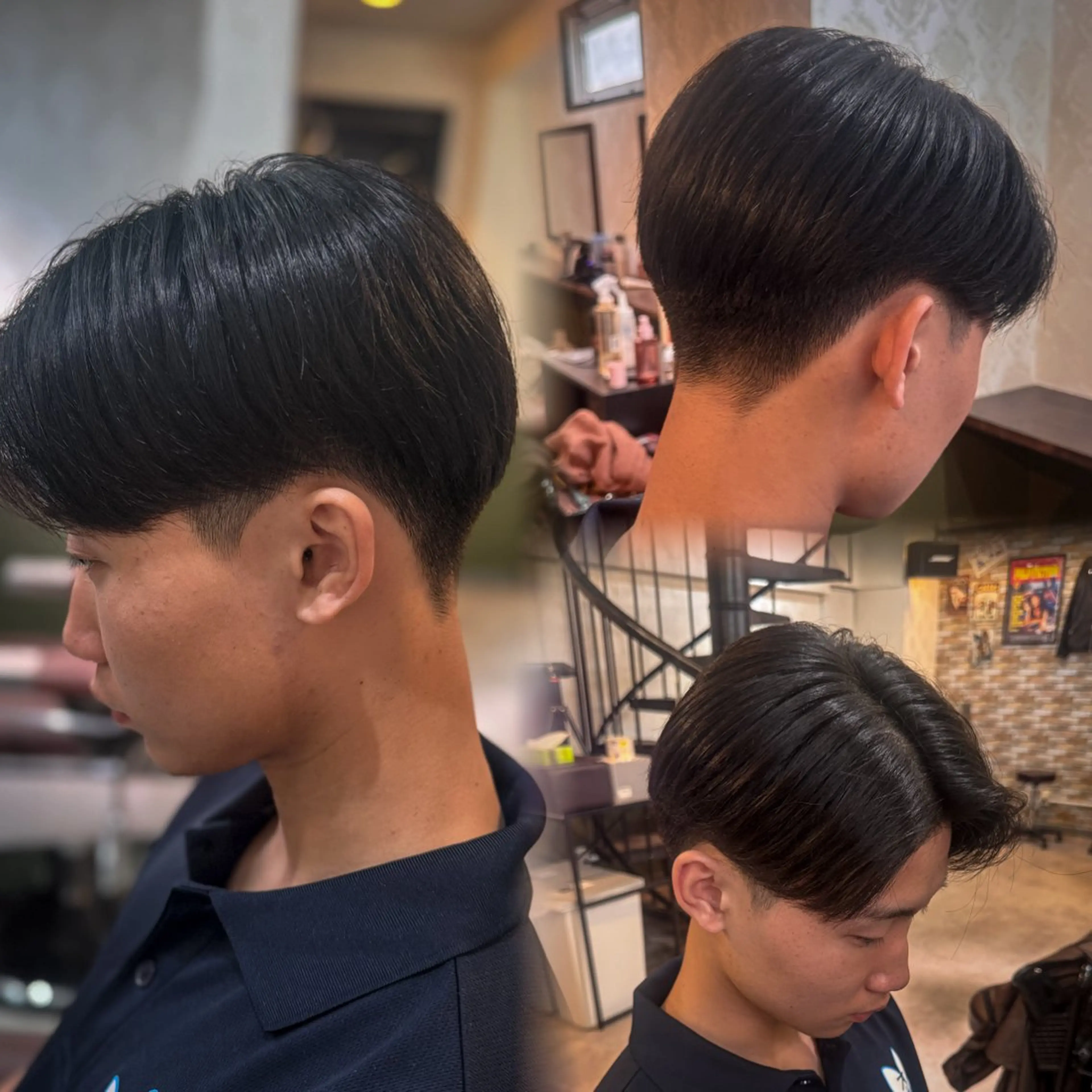 ショート メンズ センターパート 刈り上げ ショートヘア カット 立川メンズカット/ メンズパーマ💈三上のヘアスタイル