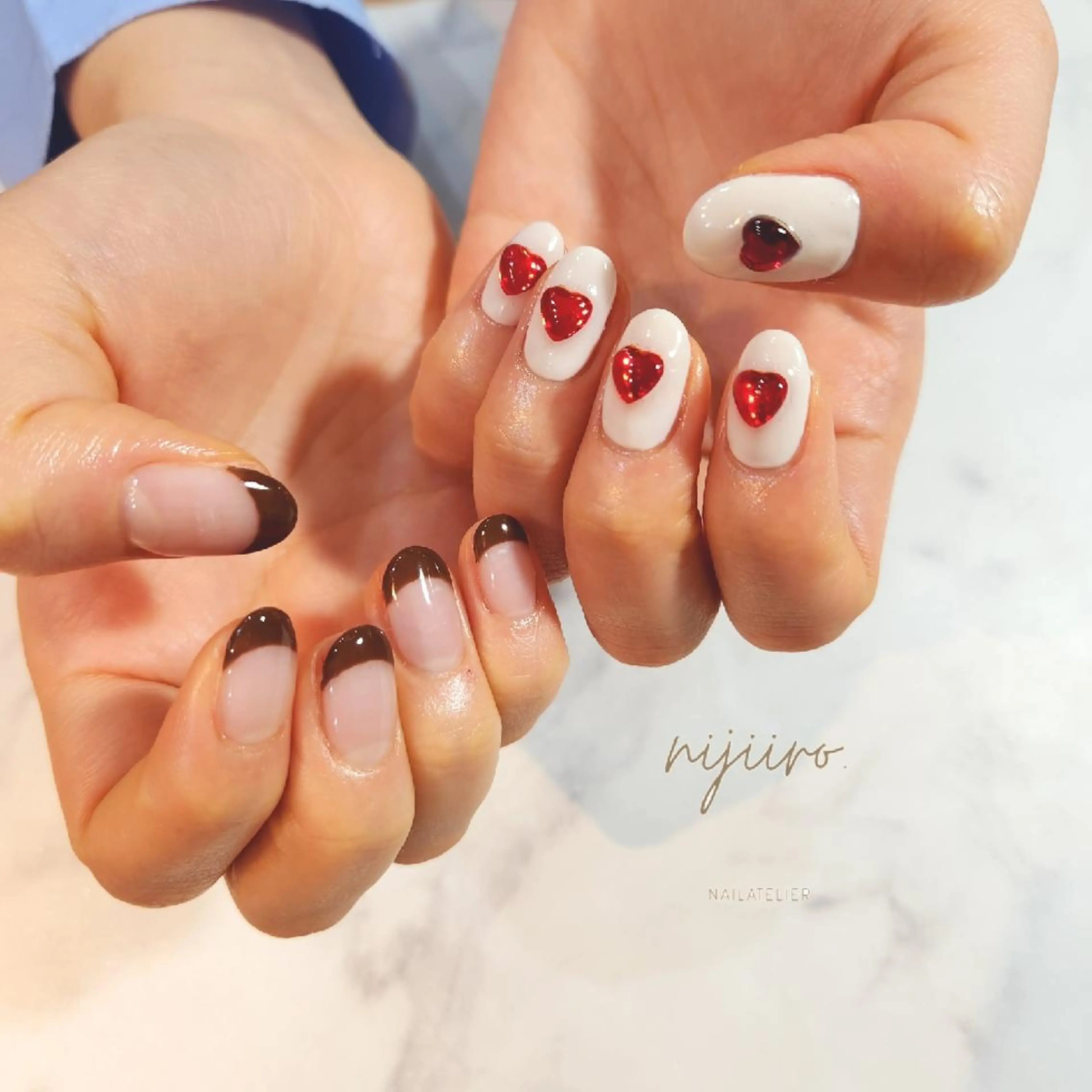 ネイル ハンドネイル nailatelier nijiiro.所属・nijiiro🌈 サトウのネイルデザイン