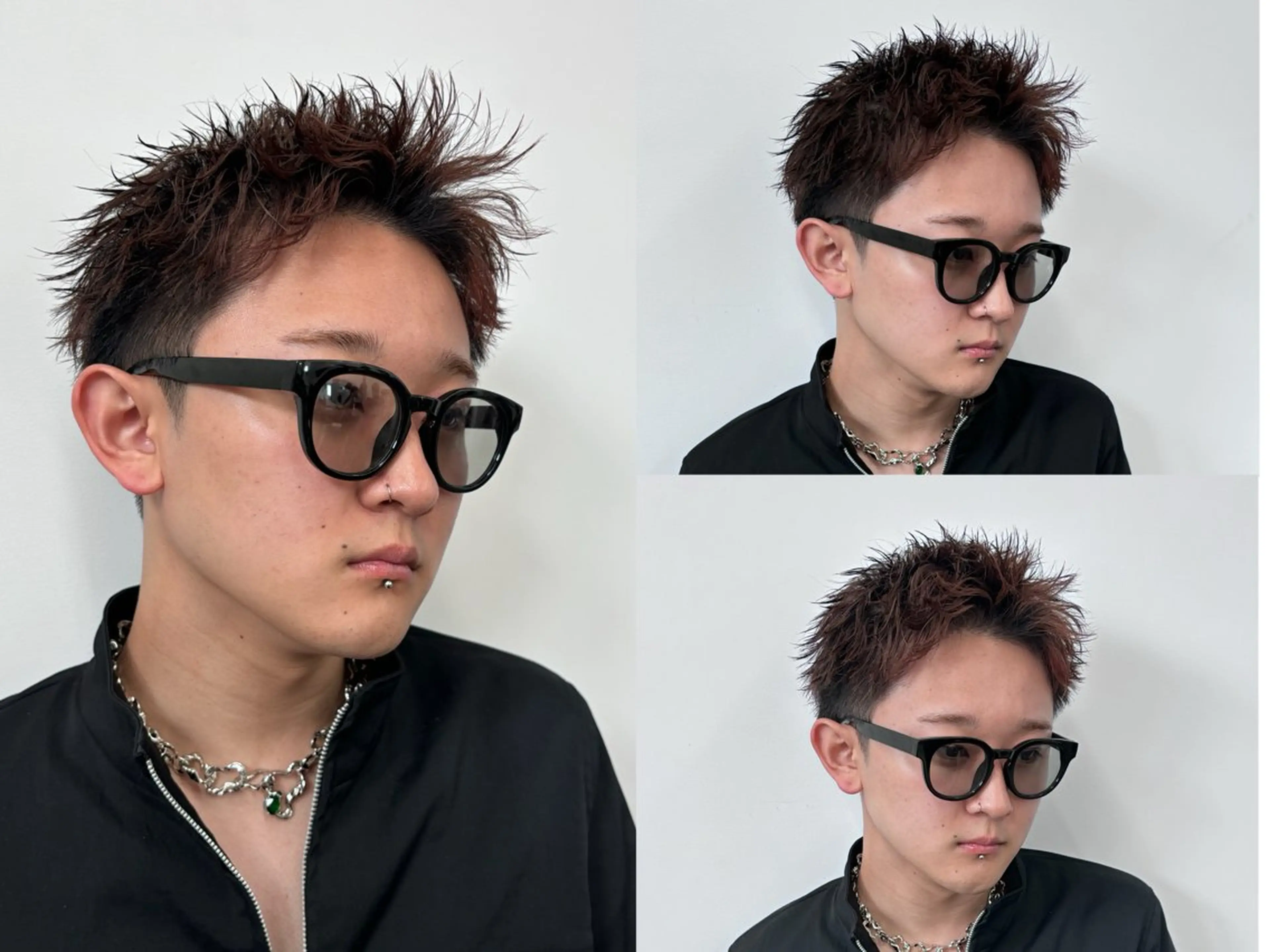 カラー パーマ メンズ メンズパーマ スパイキーショート 波巻きパーマ カット ヘアカラー パーマ 土岐 仁/メンズ専門 パーマ特化美容師🔥のヘアスタイル