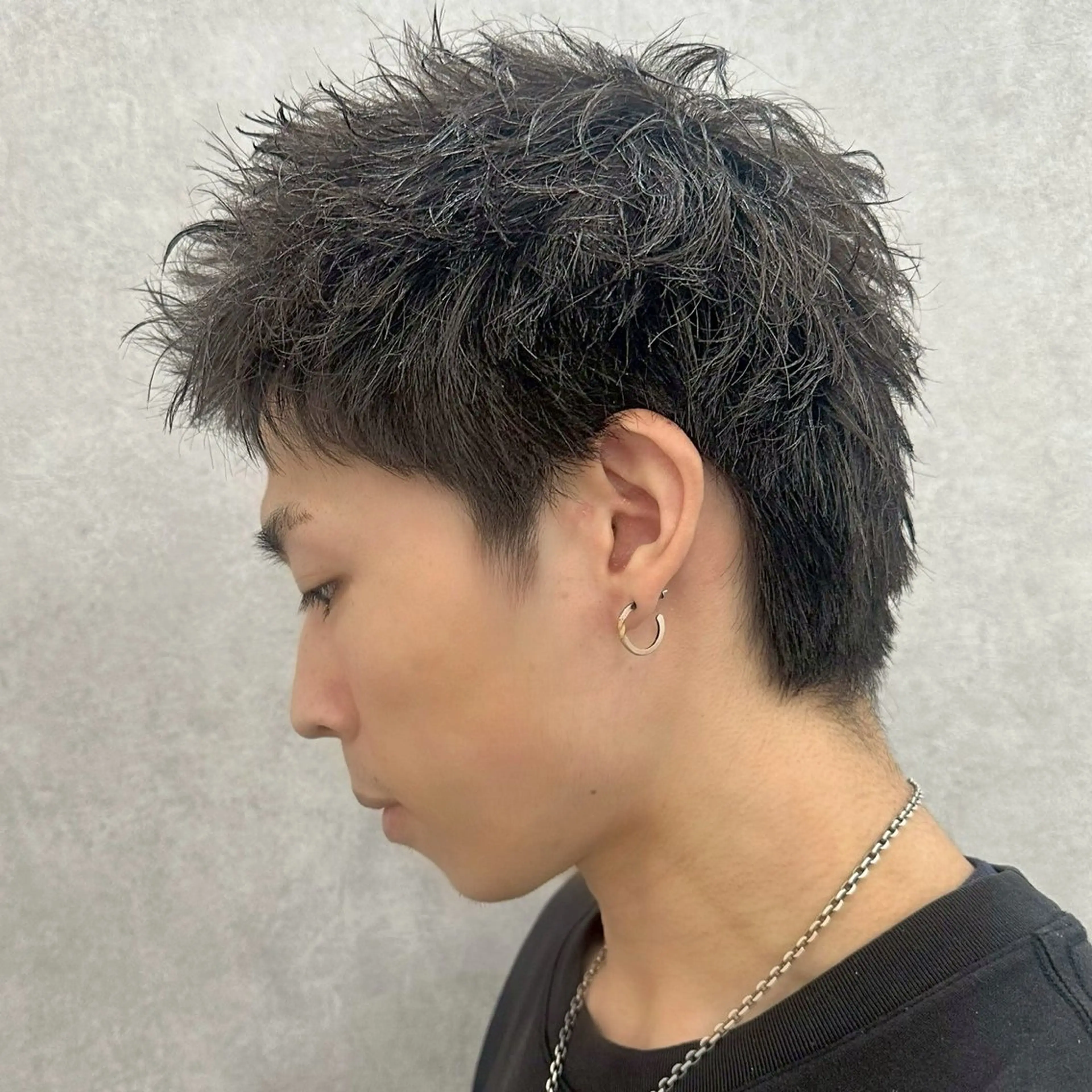 メンズ スパイキーショート メンズ専門/パーマ 特化/栄/北出瑞貴のヘアスタイル