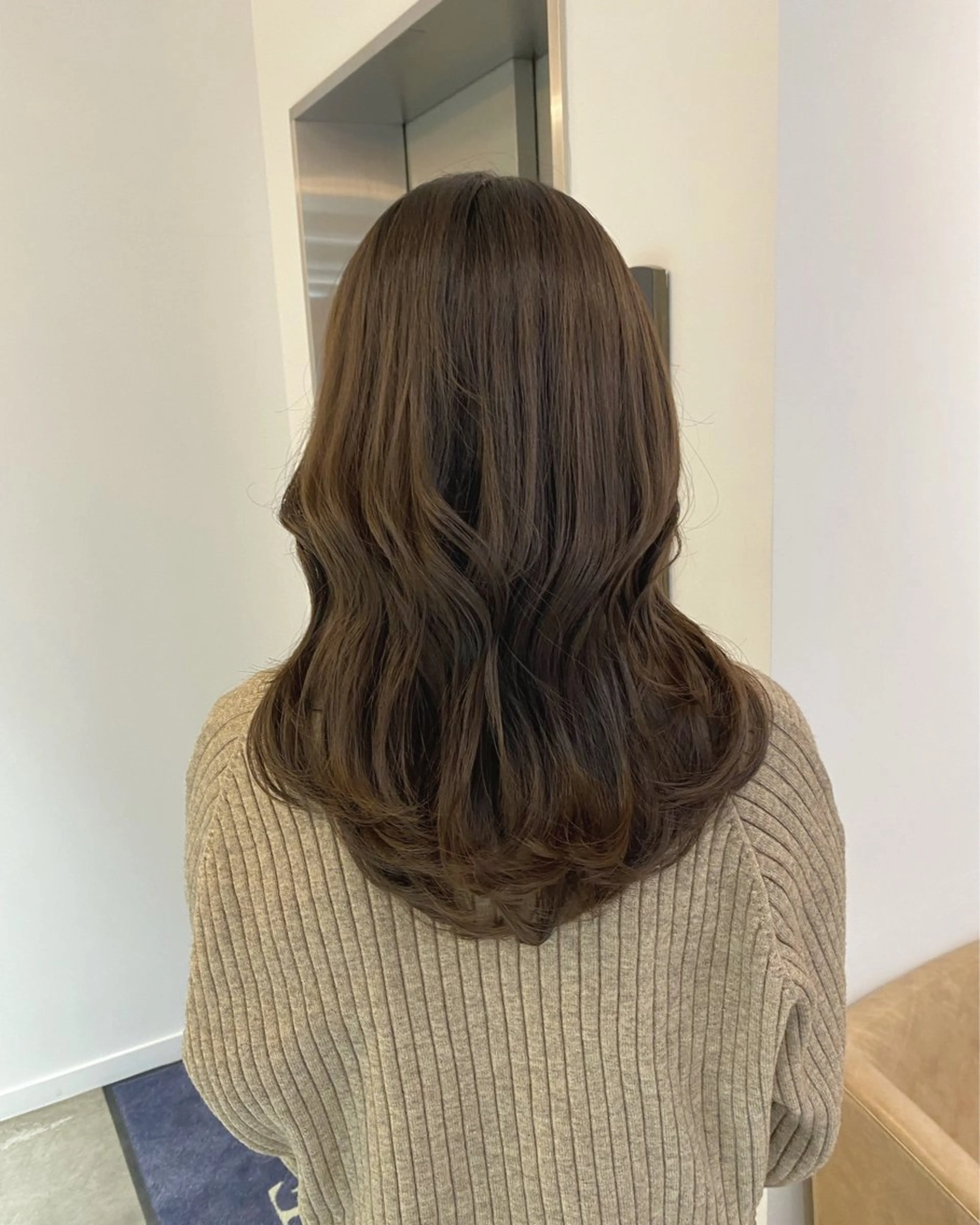 セミロング カラー 広島/ヘアセット /ベージュ/わかなのヘアスタイル