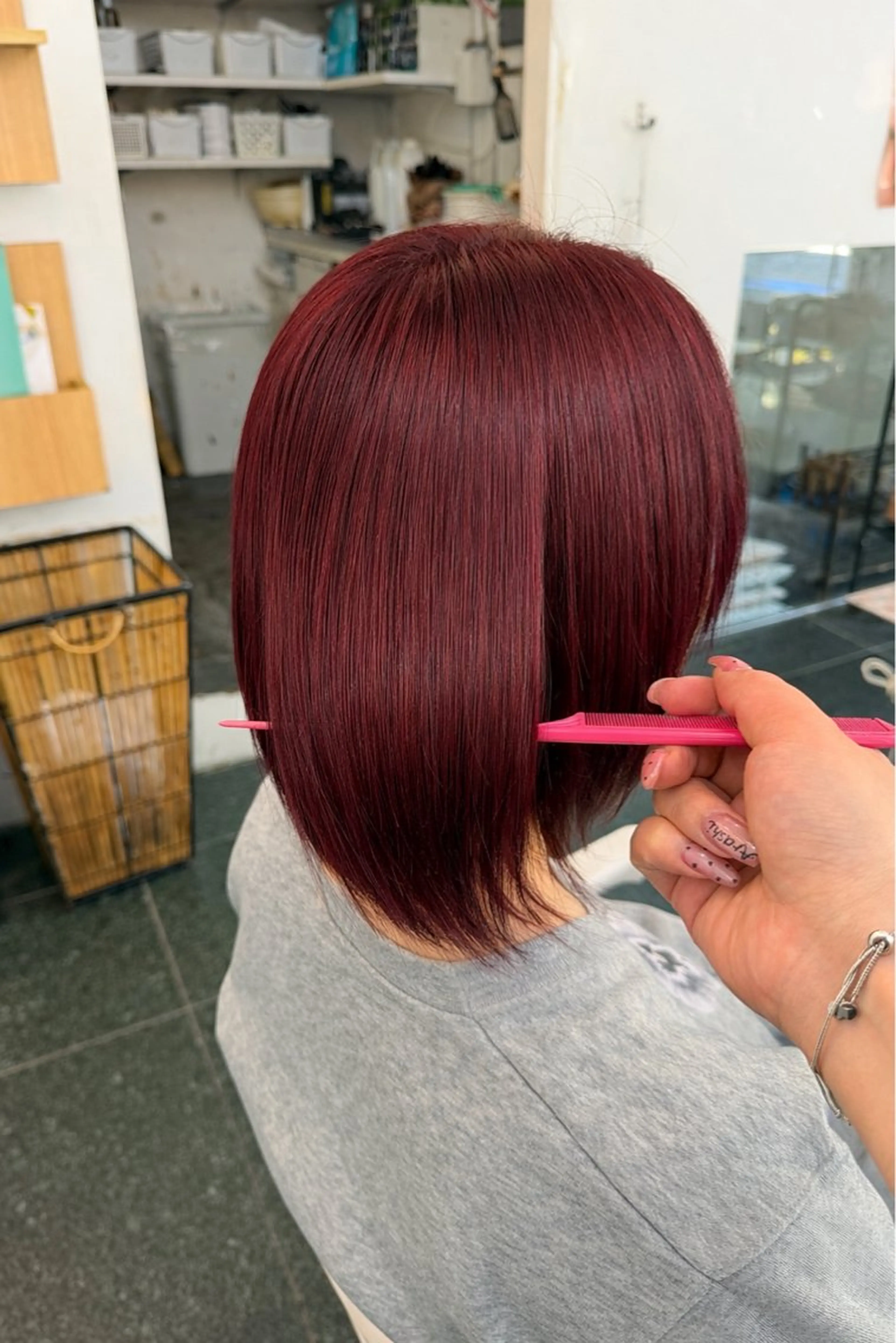 ミディアム カラー ブリーチ 透明感カラー ブリーチなしカラー 髪質改善 ヘアカラー 髪質改善カラー｜ Yukino🫧のヘアスタイル