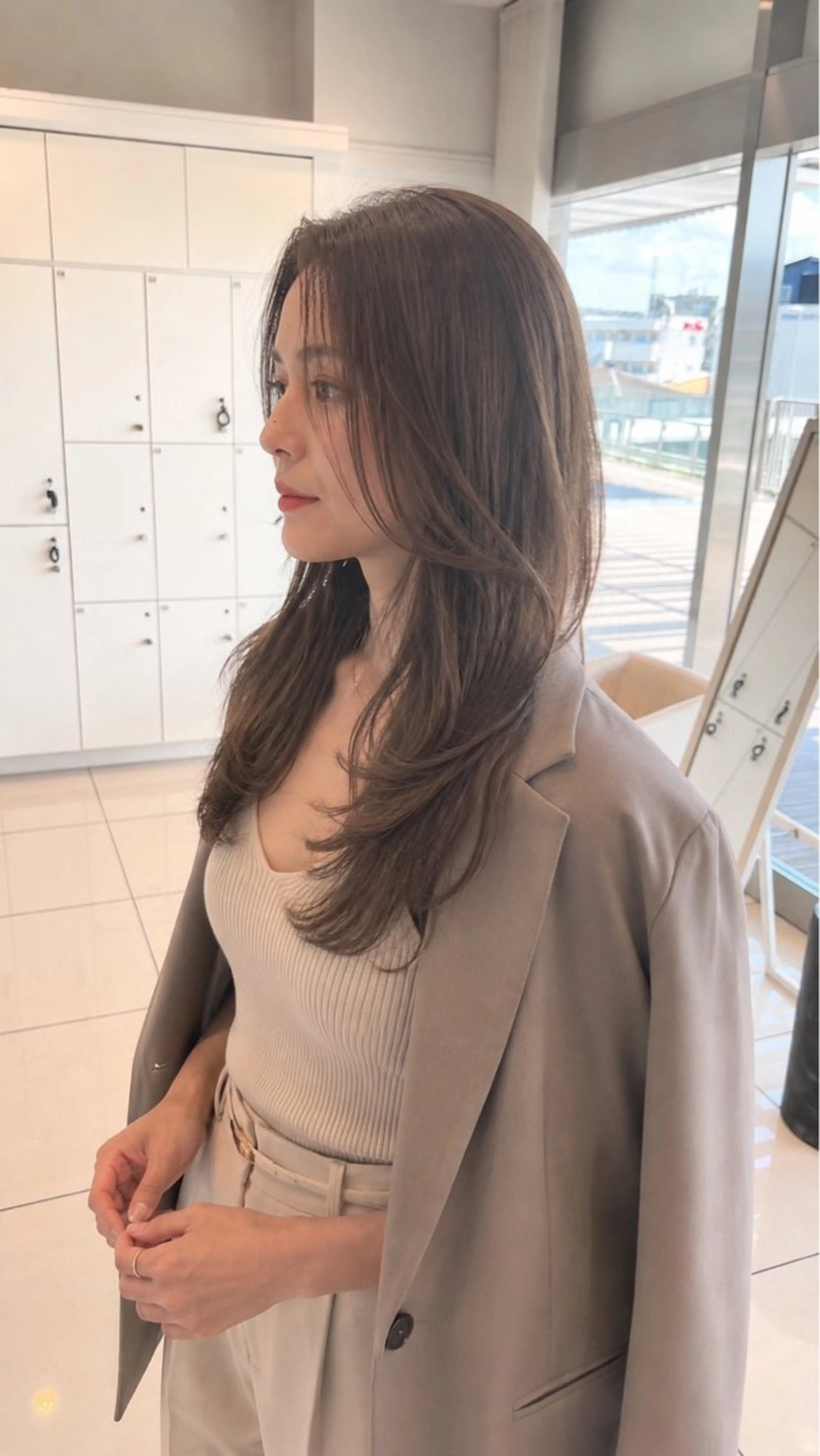 ロング カラー カット ヘアカラー トリートメント 金子 直樹のヘアスタイル