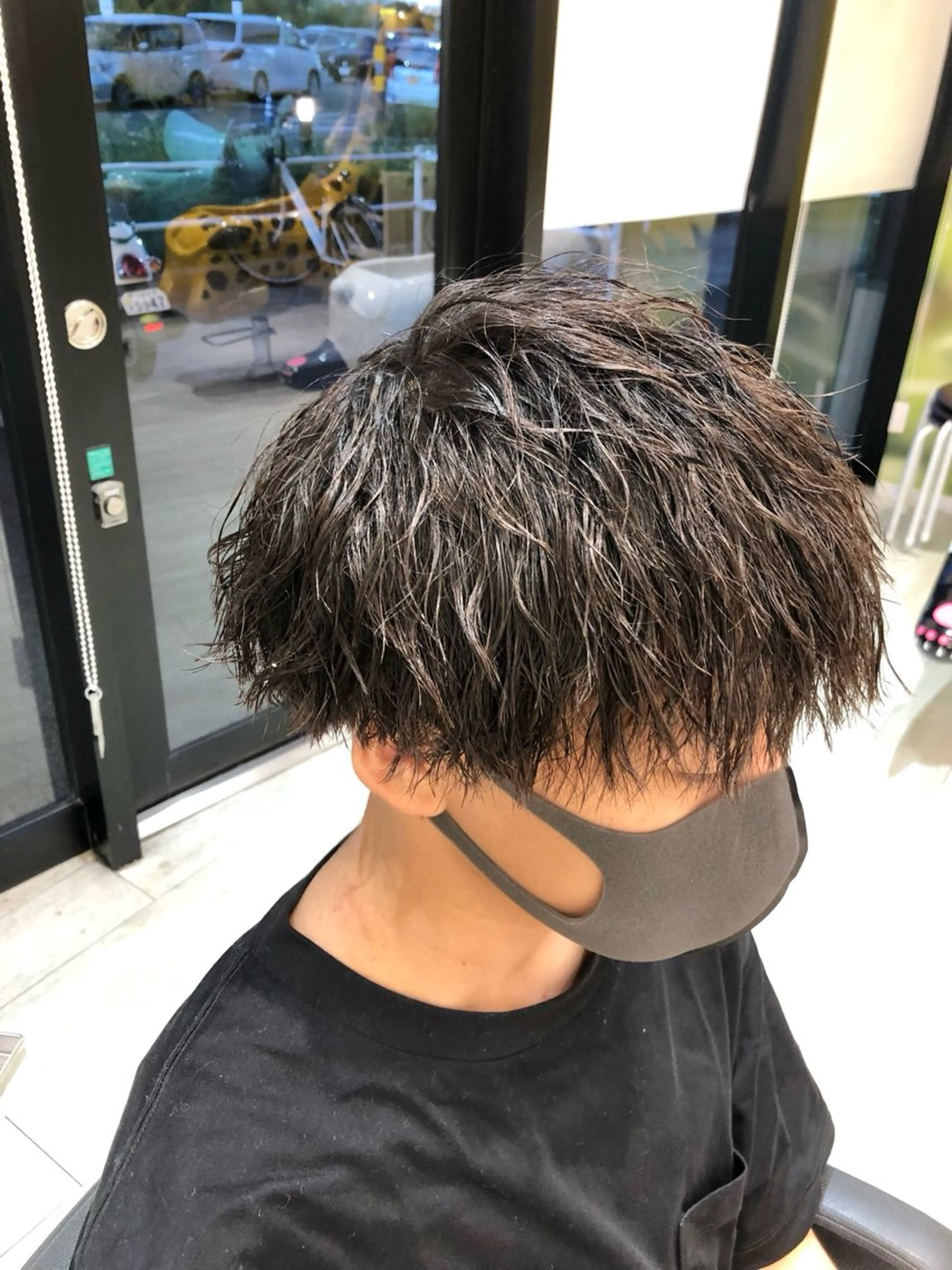 パーマ メンズ カット パーマ メンズパーマ 国安晃平のヘアスタイル