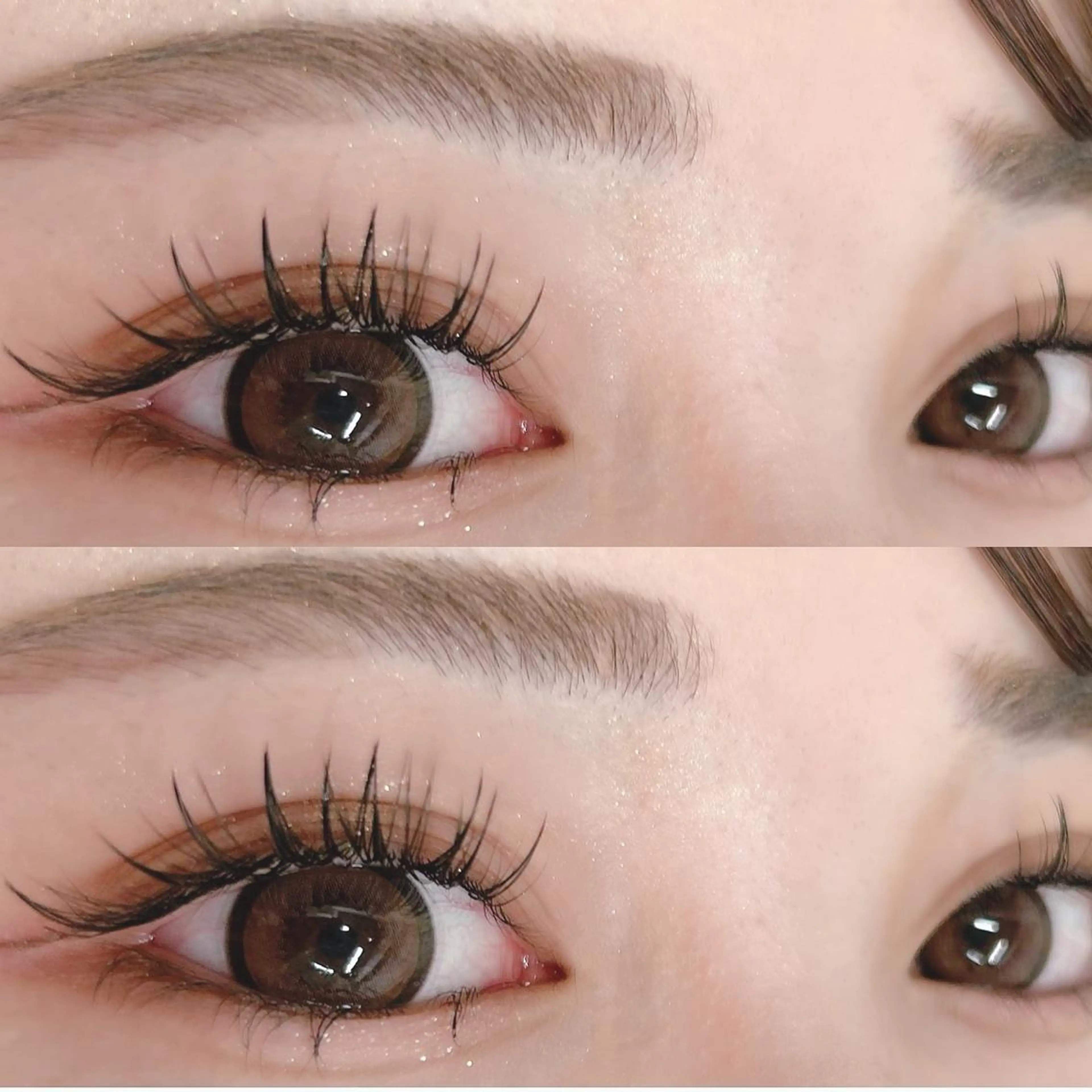 マツエク・マツパ バインドロック 束感まつ毛 フラットラッシュ ナチュラル パリジェンヌラッシュリフト マツパ GALN 🎀 yumi パリエクのマツエク・マツパデザイン