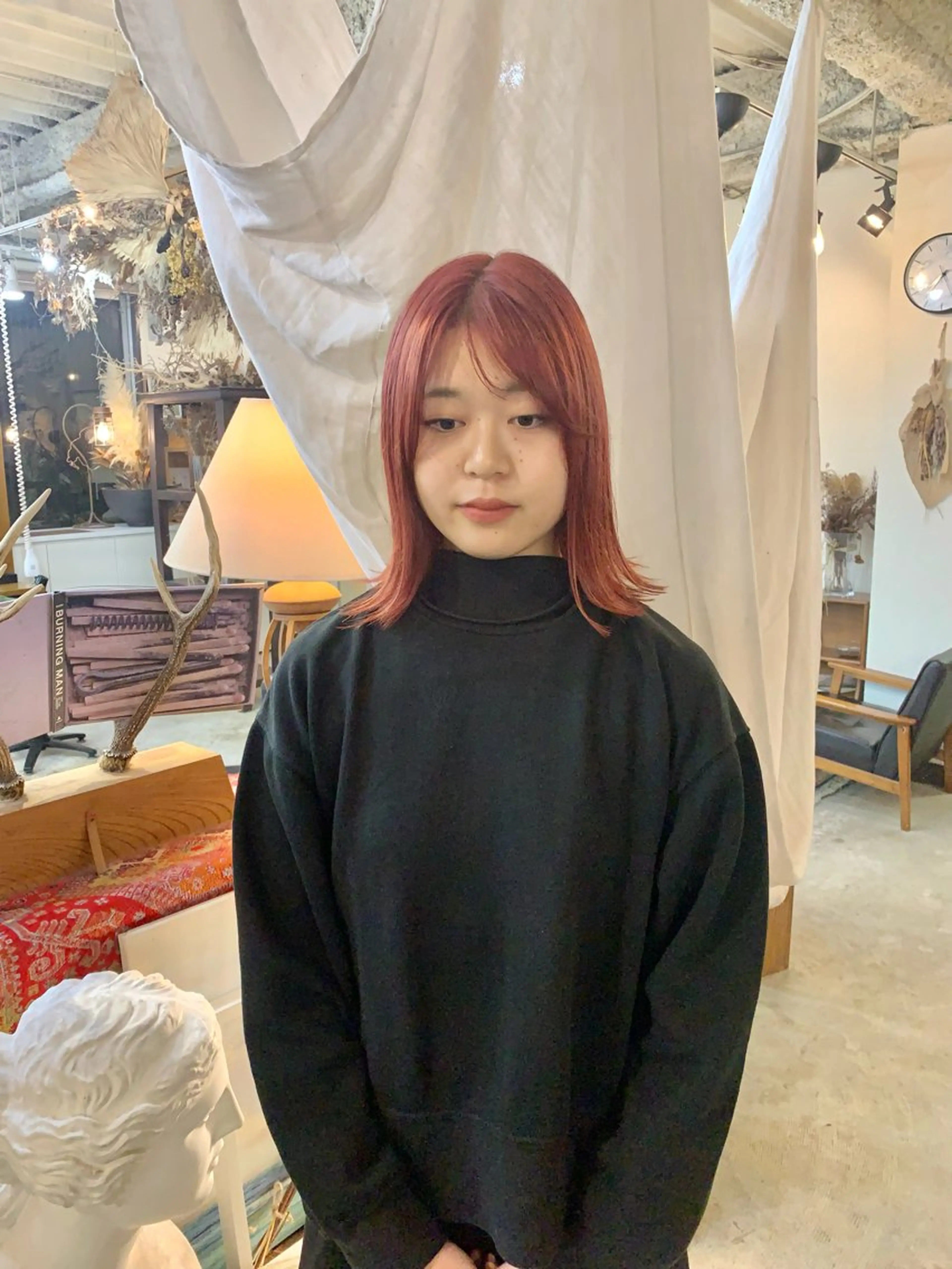セミロング カラー オレンジ ピンクカラー 下河 宗太のその他イメージ