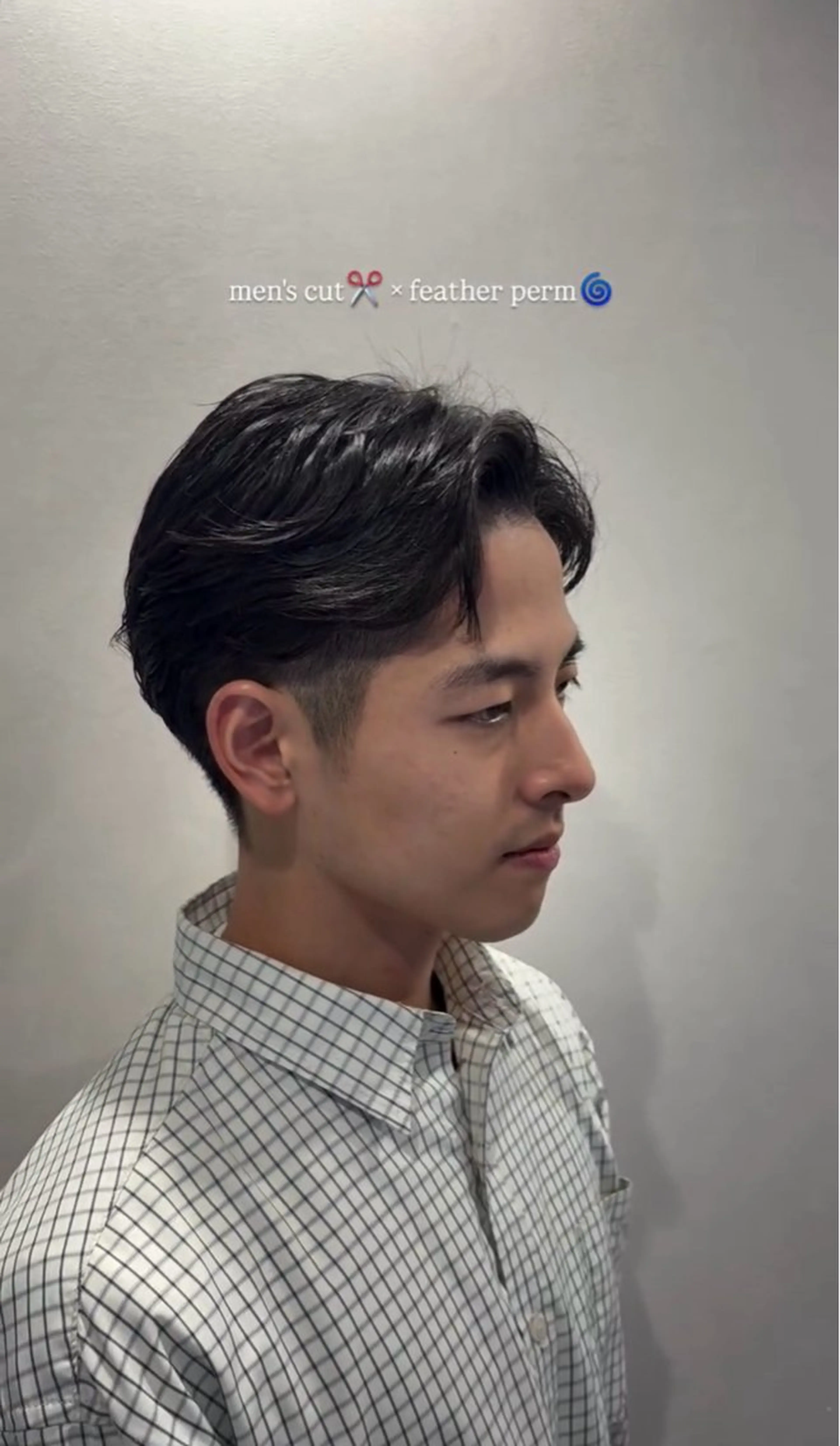 パーマ メンズ カット パーマ ヘッドスパ 坂本奈都美 🎀のヘアスタイル