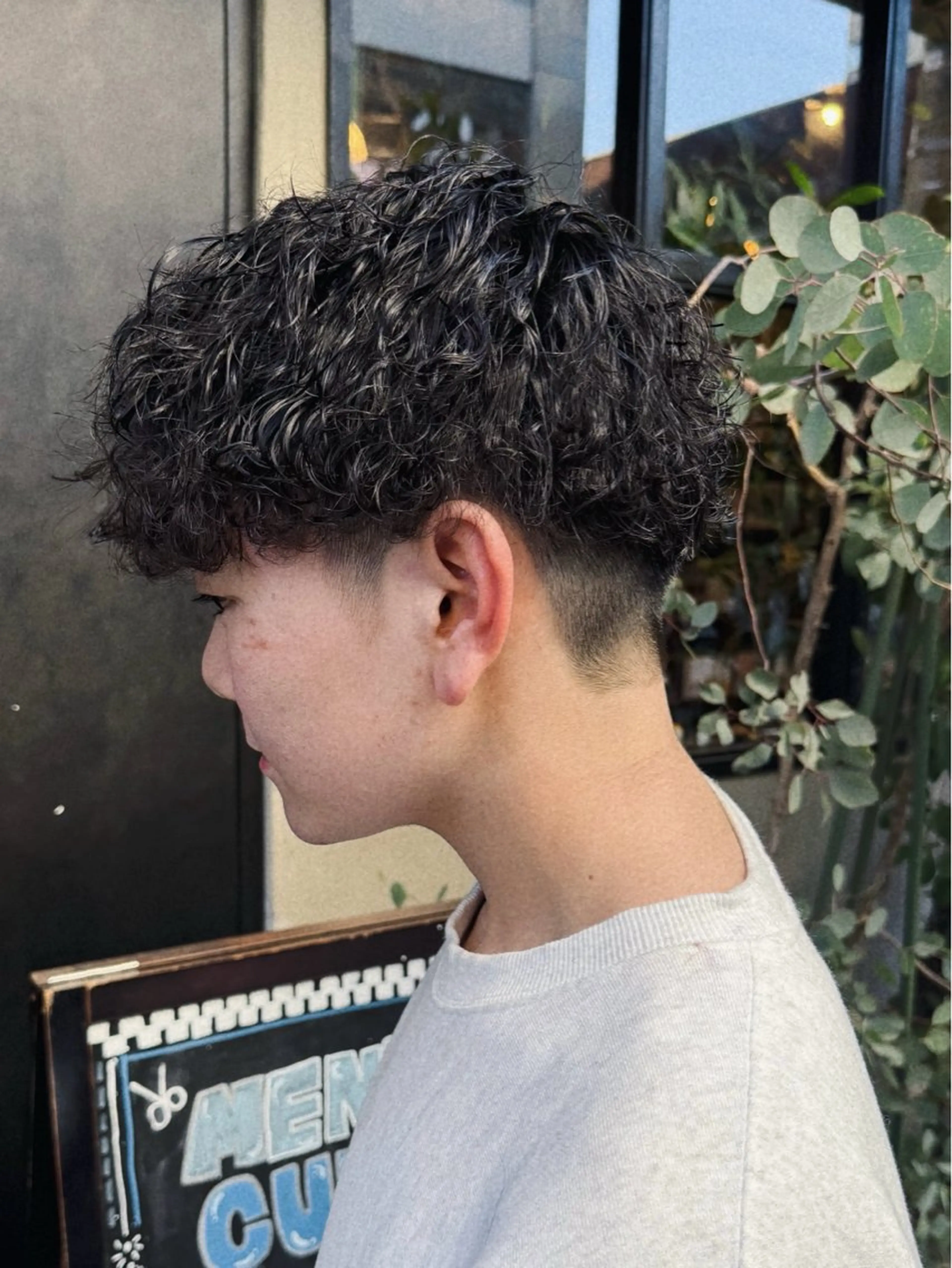 ショート メンズ カット パーマ 【扉gate】野崎 英幸のヘアスタイル