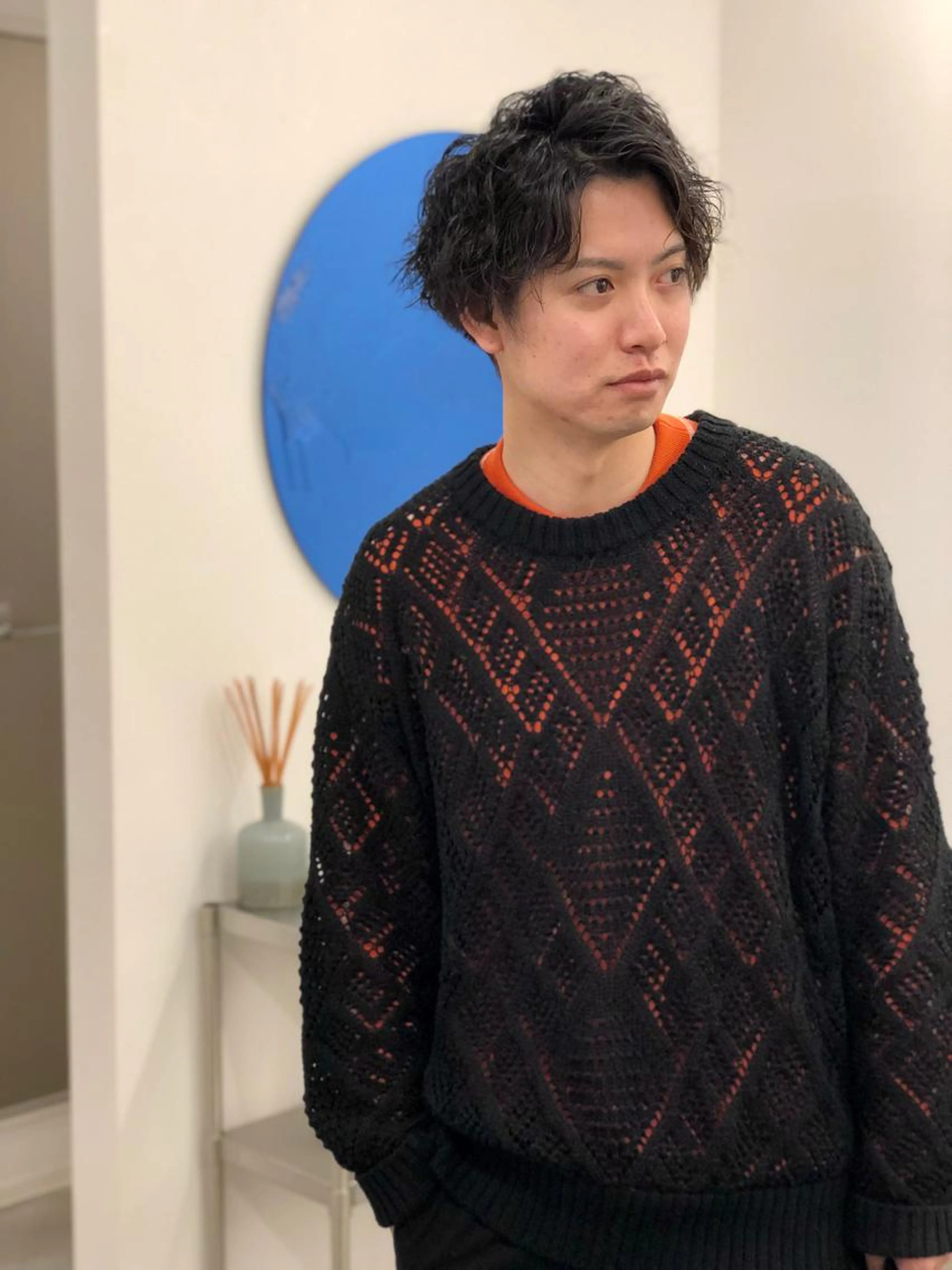 デザインカット＋パーマ　髪質改善の写真