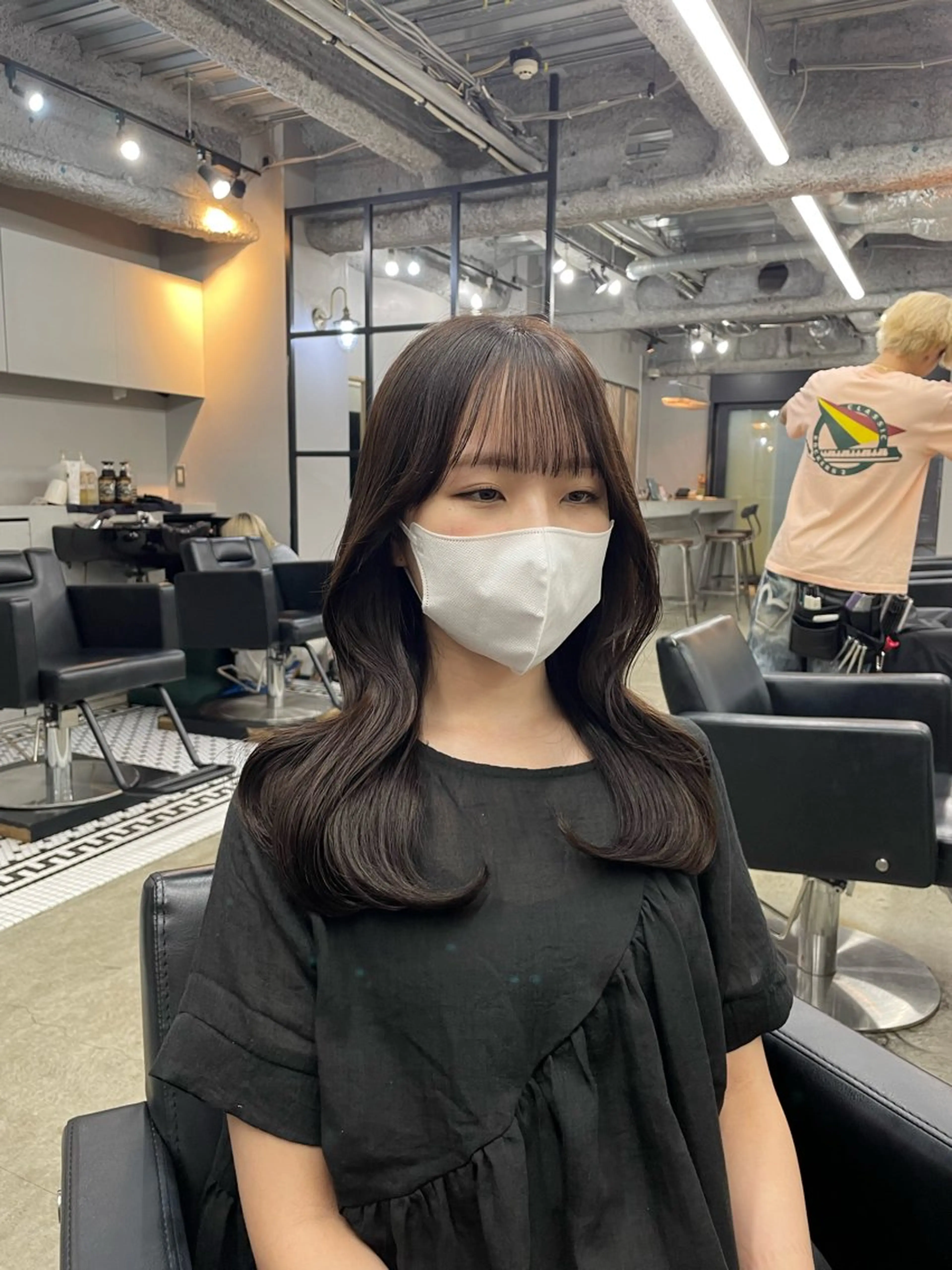 ロング カラー ヘアカラー 新宿/韓国ヘア/ 髪質改善ストレートのヘアスタイル
