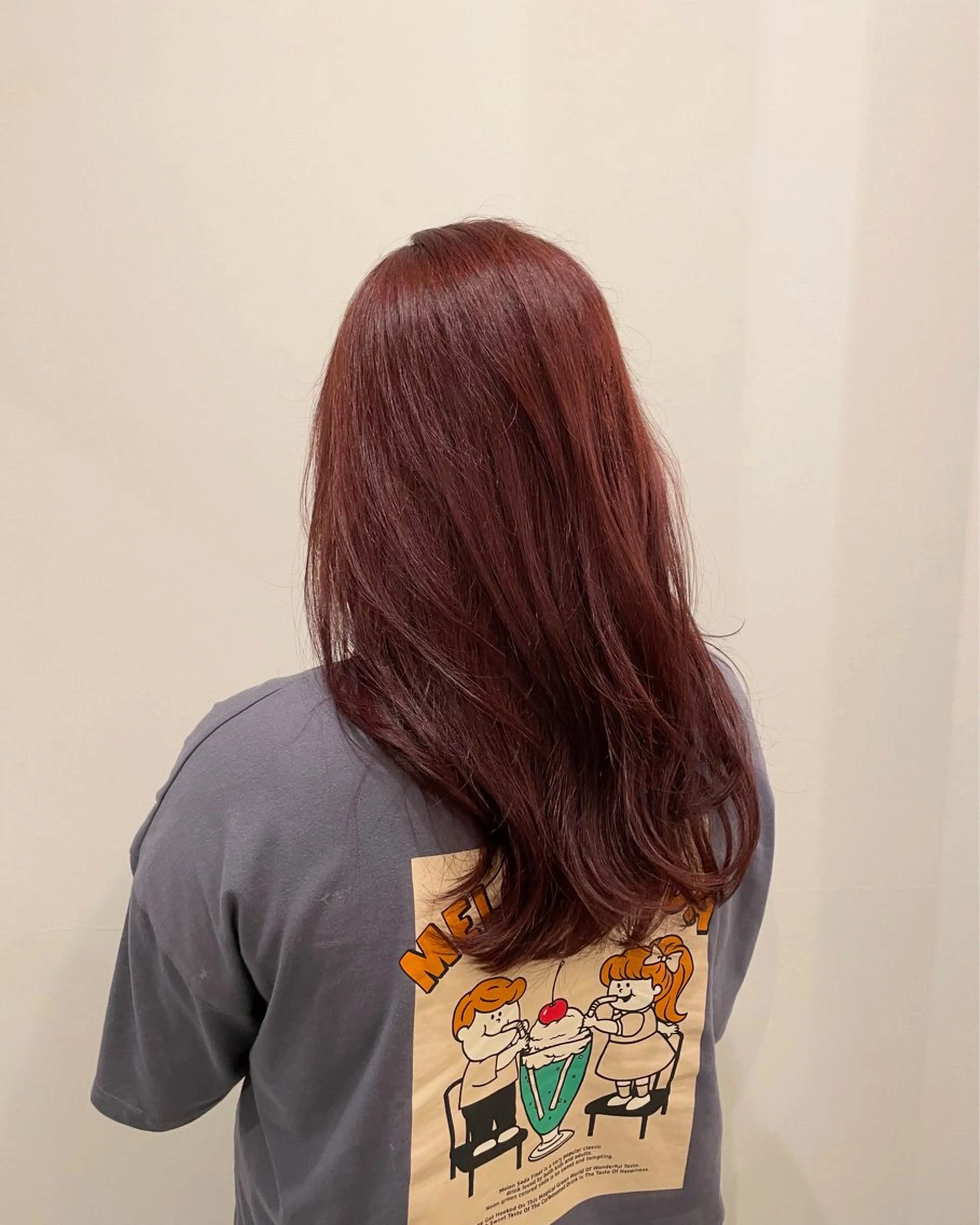 ミディアム カラー ダブルカラー ピンクカラー レイヤーカット ニュアンスカラー🫧 加納のヘアスタイル