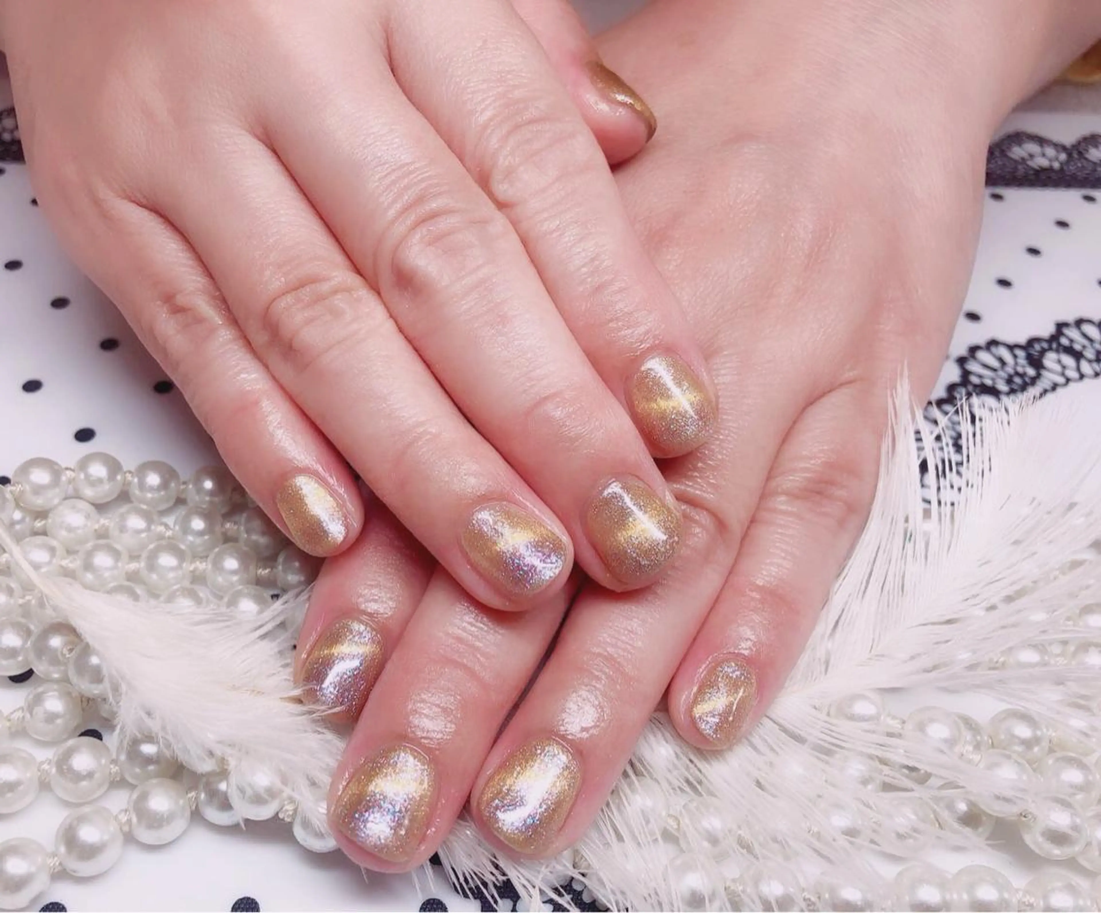 ネイル ハンドネイル マジック ミラーのネイルデザイン