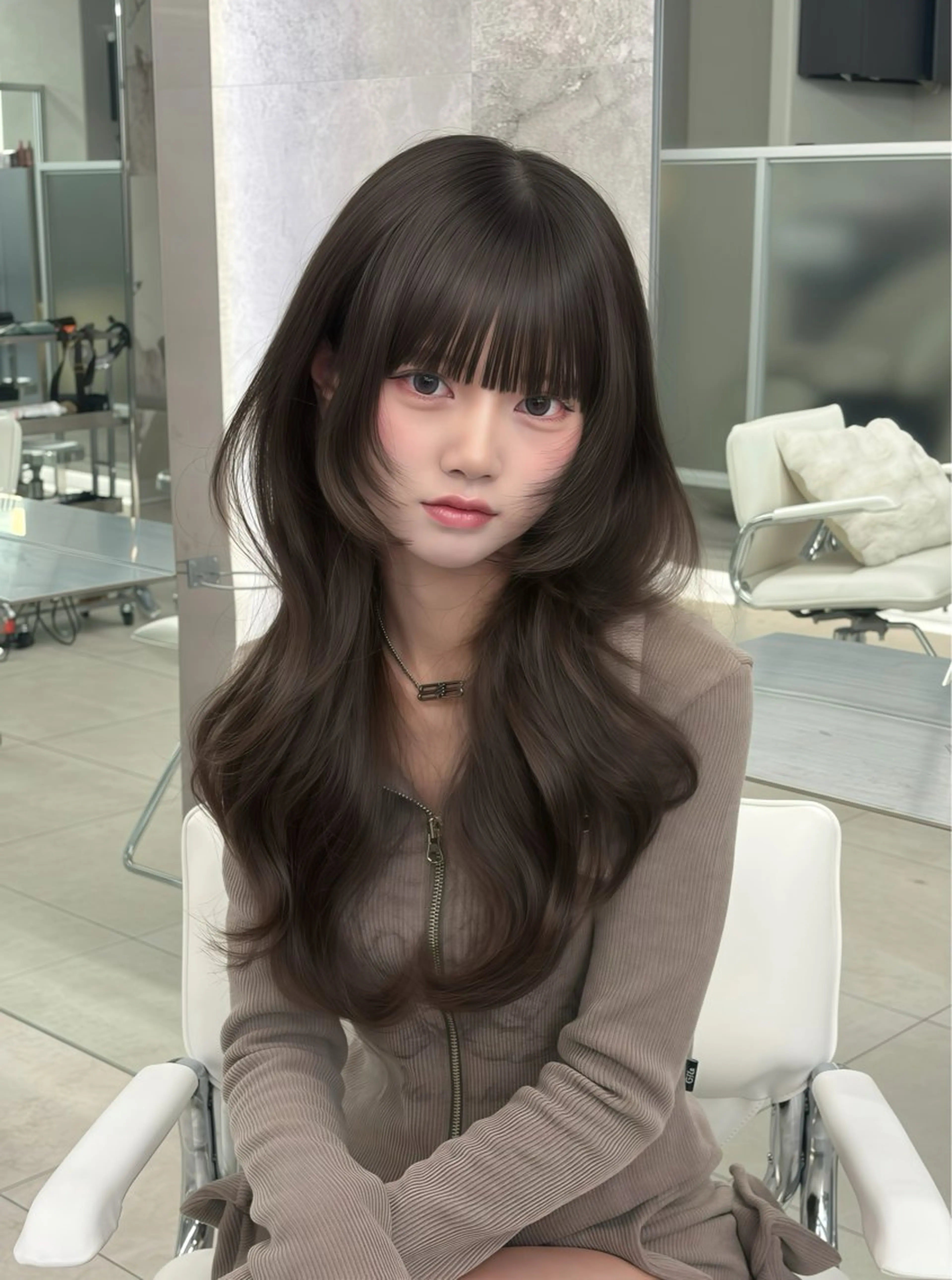 ロング カラー カット ヘアカラー トリートメント ヘアセット 栄美容師/kiti /ボブ/ケントのヘアスタイル