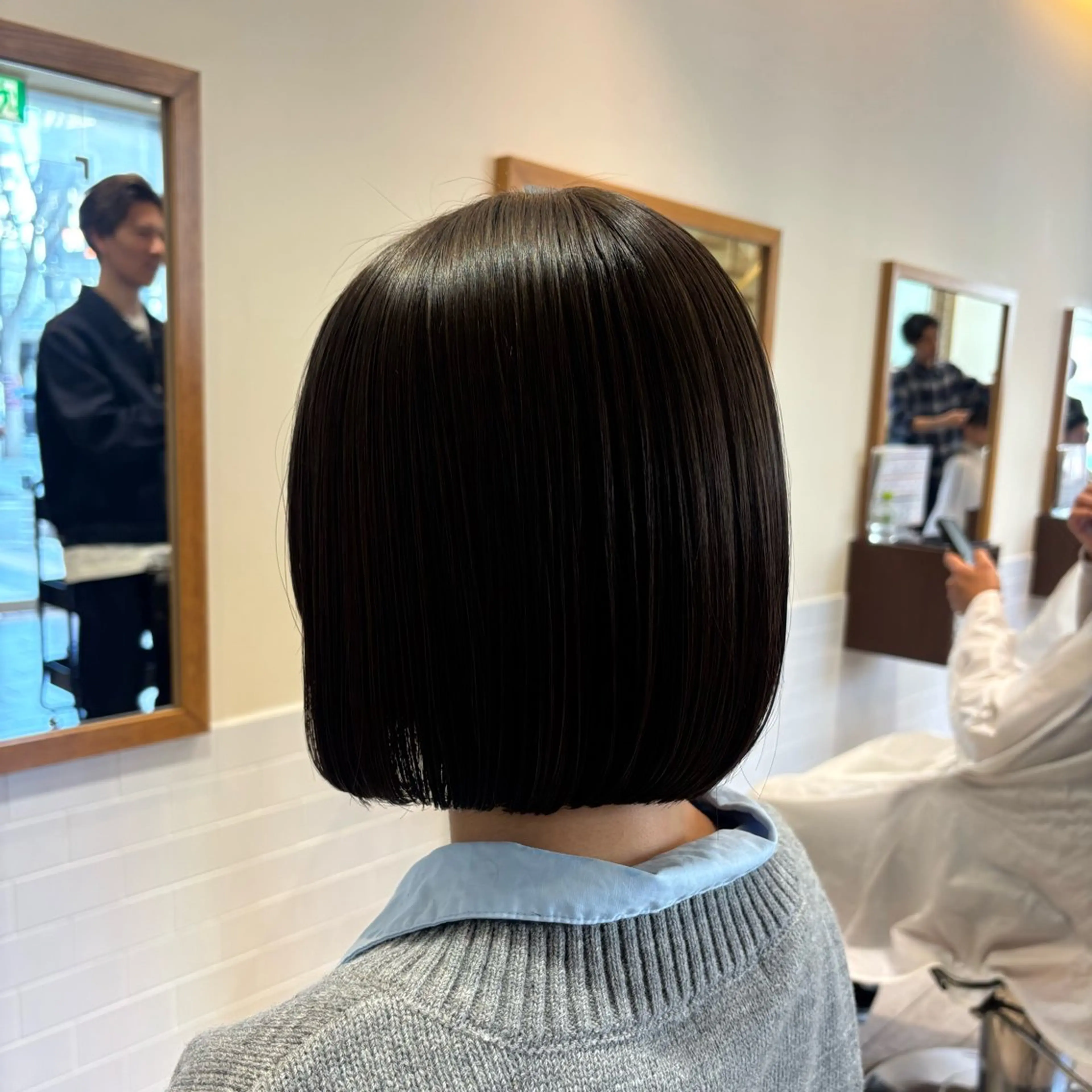 ショート ボブ カット RISAKO🏁 ボブ/レイヤーのヘアスタイル