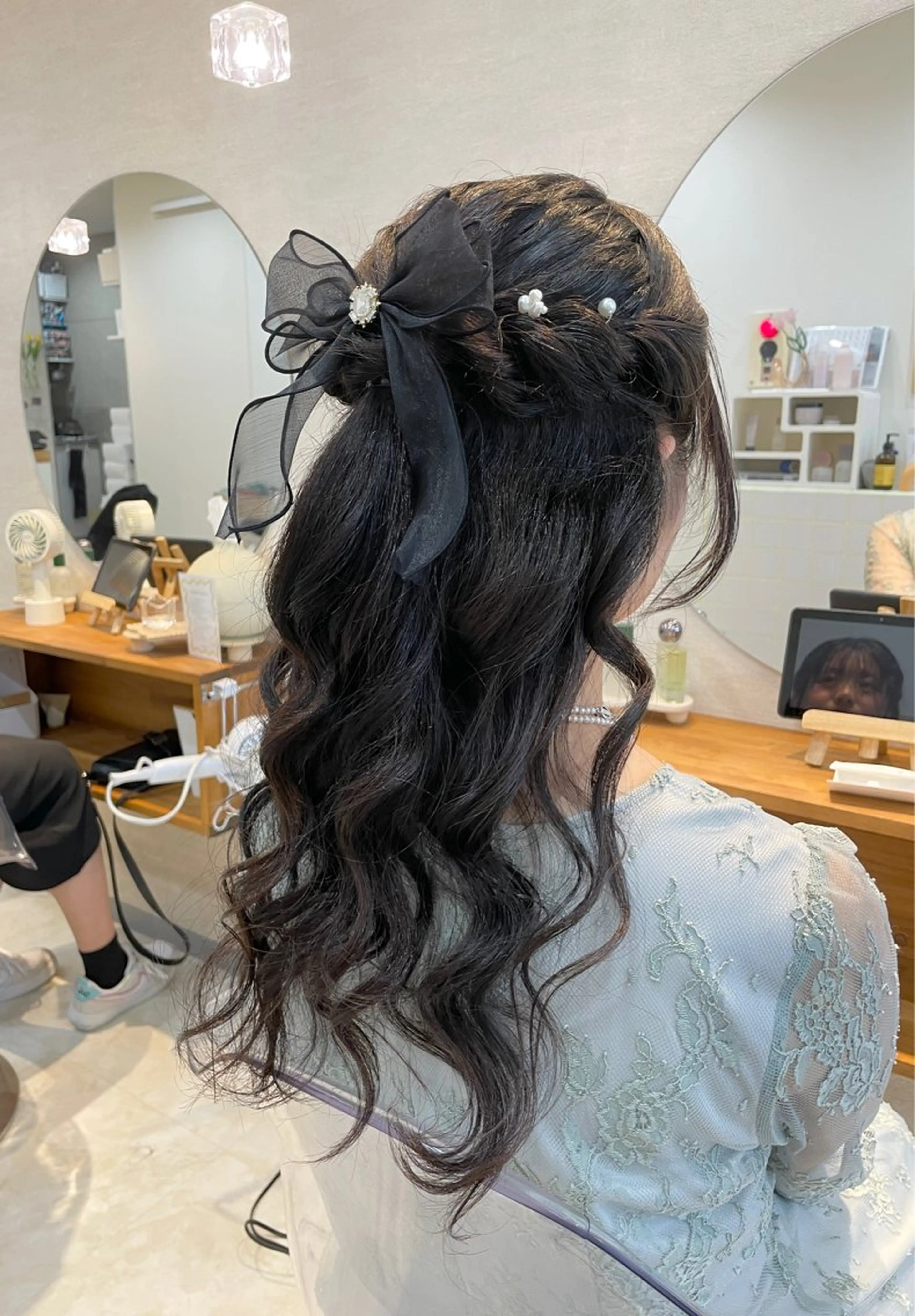 ロング お呼ばれヘア/セット /ヘアアレンジ/れいのヘアスタイル