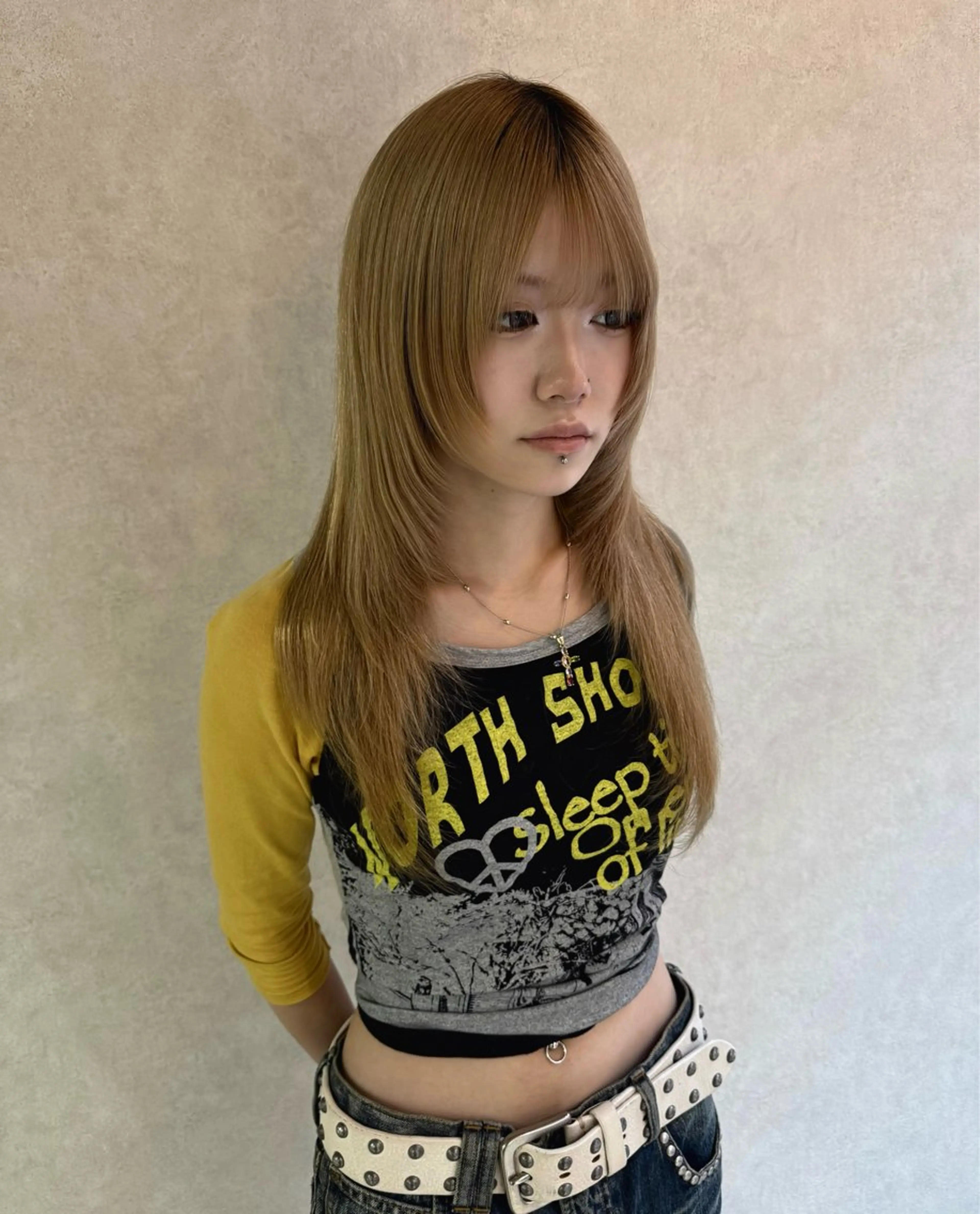 ロング 心斎橋/レイヤー/艶 カラー/Haruhiのヘアスタイル