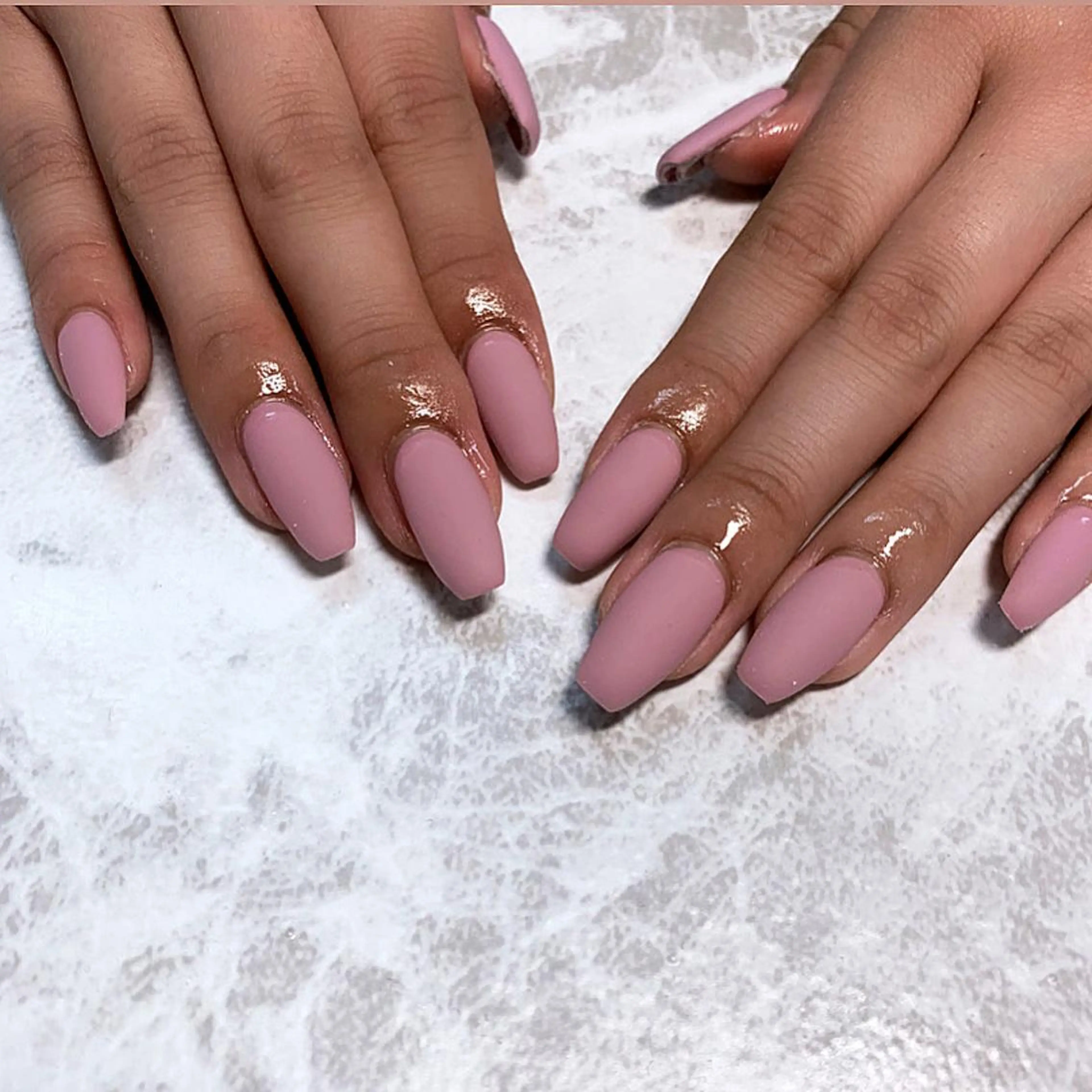 ネイル マットネイル ハンドネイル Bersinar nail所属・Bersinar nail(rina)のネイルデザイン