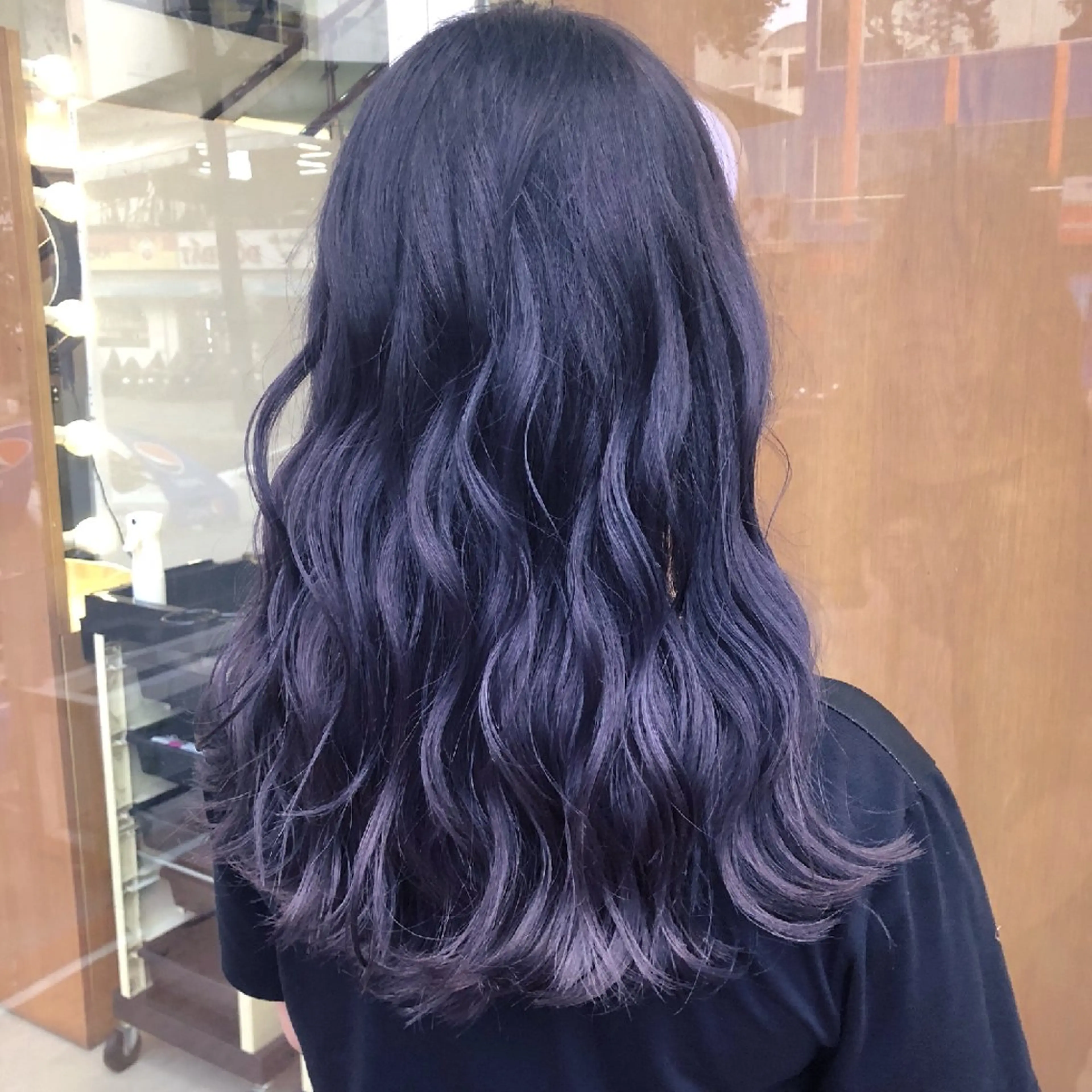 カラー ブルーカラー ブルーバイオレット ダブルカラー バイオレットカラー 髪質改善ストレート/ kurachiのヘアスタイル