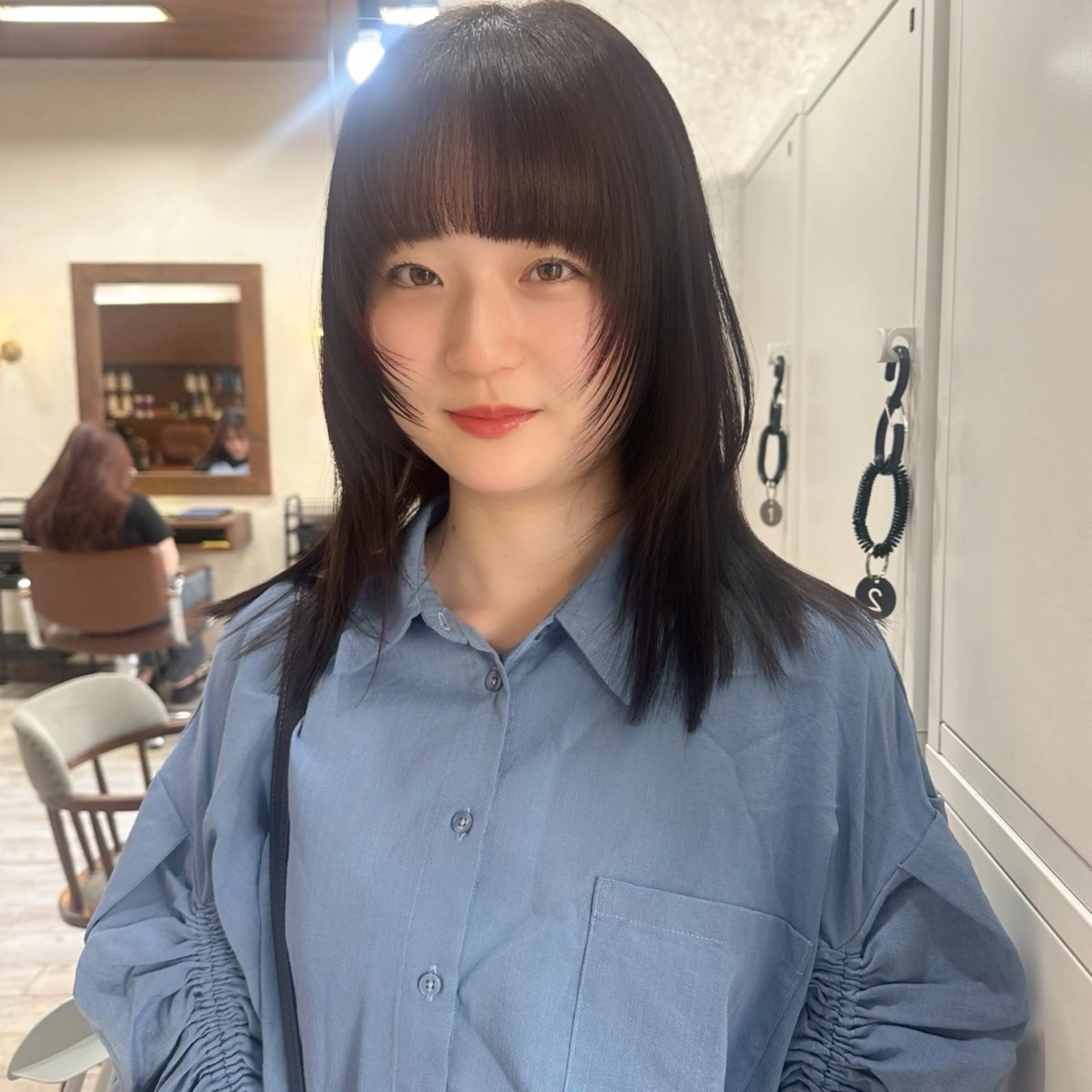 ミディアム カラー レイヤーカット カット ヘアカラー レイヤー/高橋 みく /池下/千種のヘアスタイル