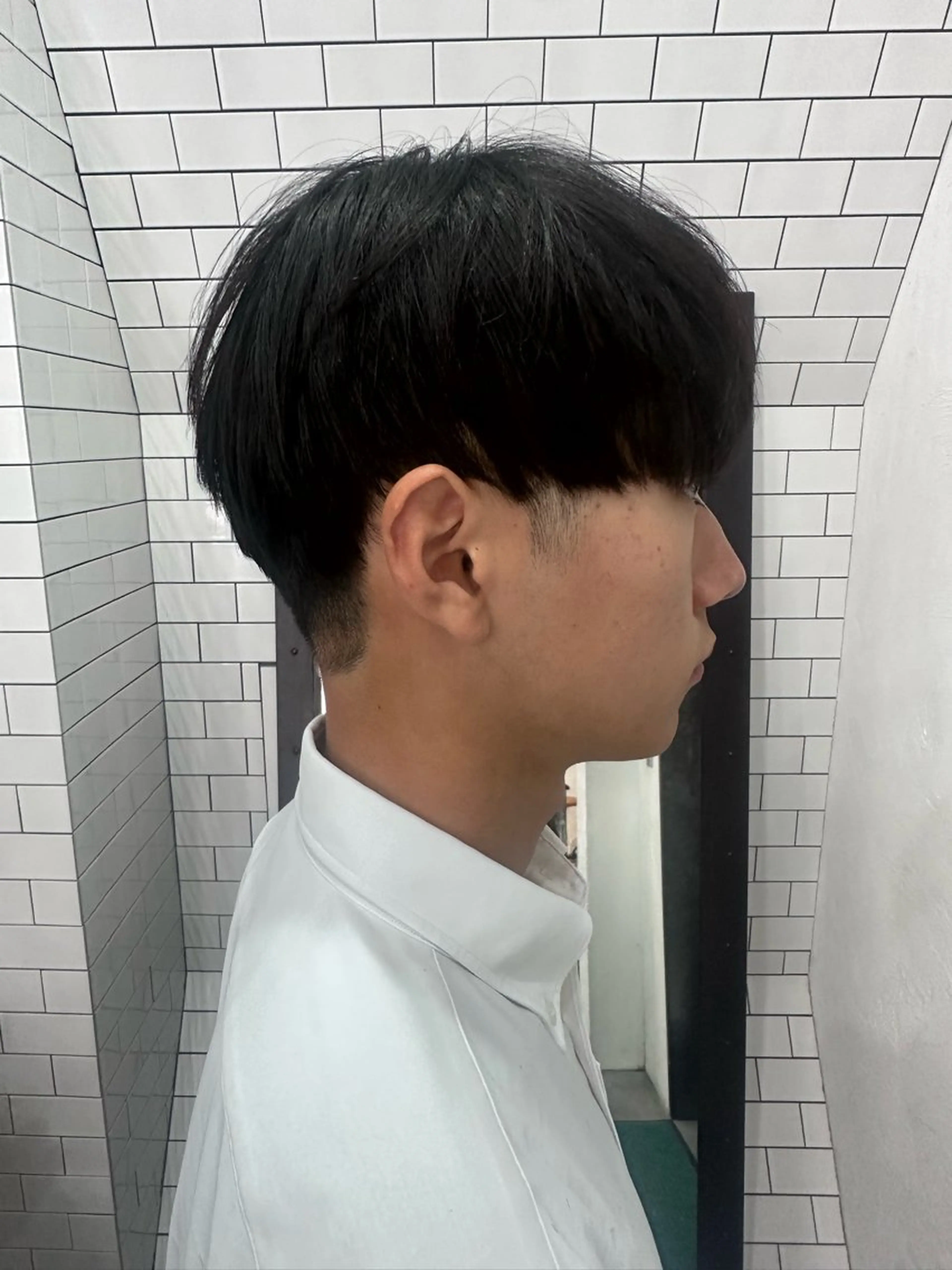 ショート カット 縮毛矯正 トリートメント 妙見 知洋のヘアスタイル