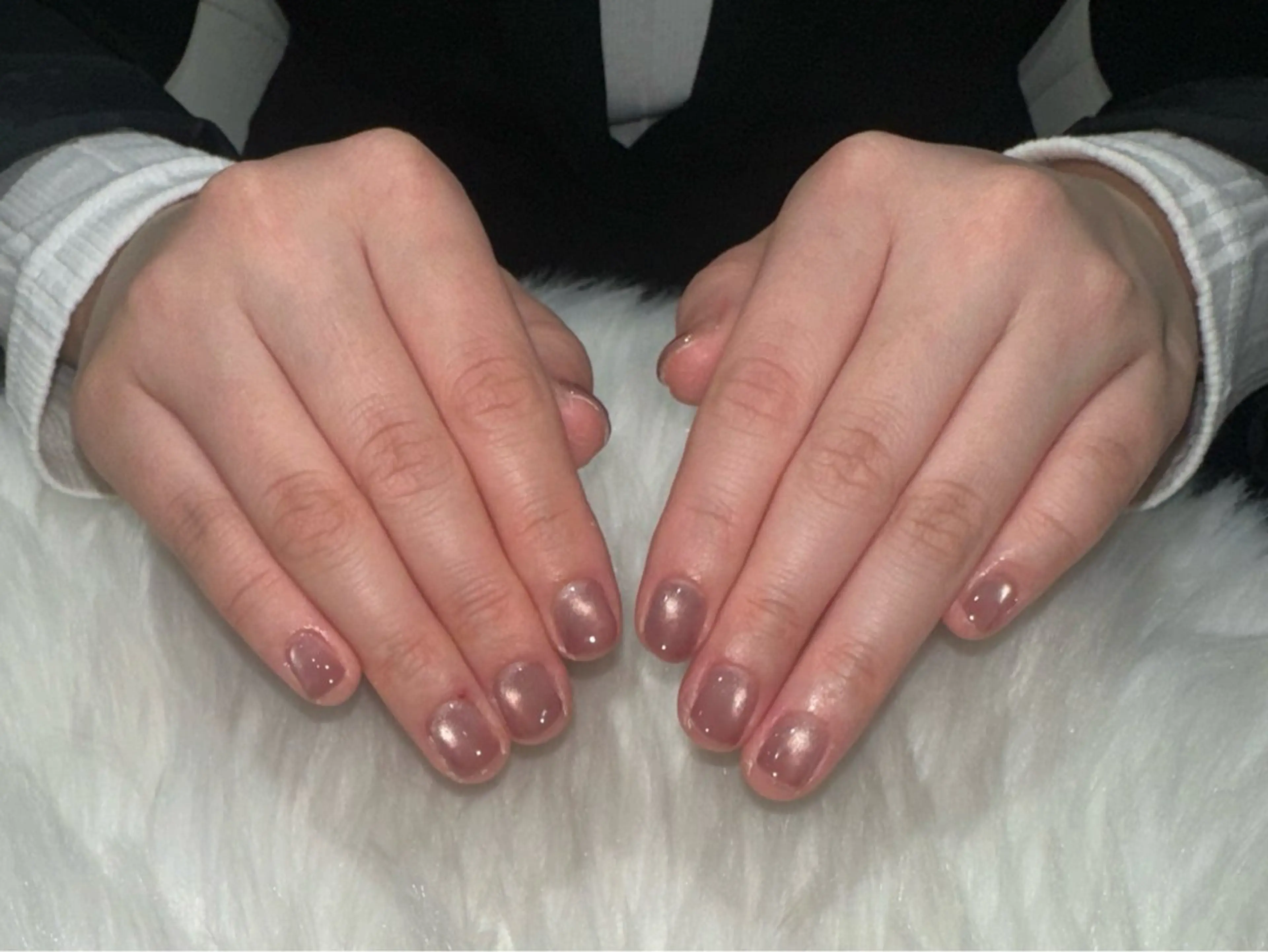 ネイル グラデーション ラメ(グリッター) マグネットネイル ピンク Viel💅 〜yuki〜のネイルデザイン