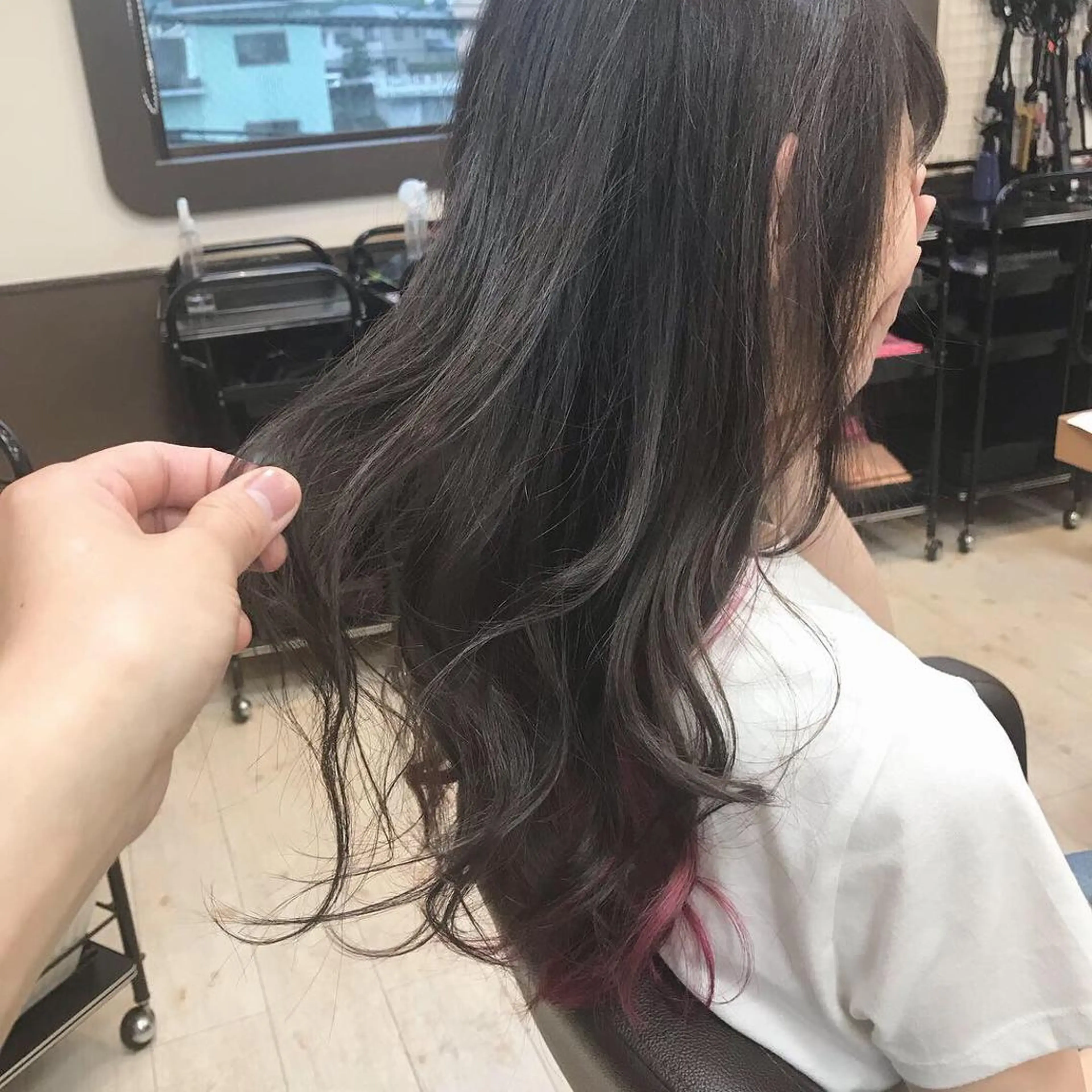 ロング カラー カット ヘアカラー トリートメント Lien 深井店のヘアスタイル