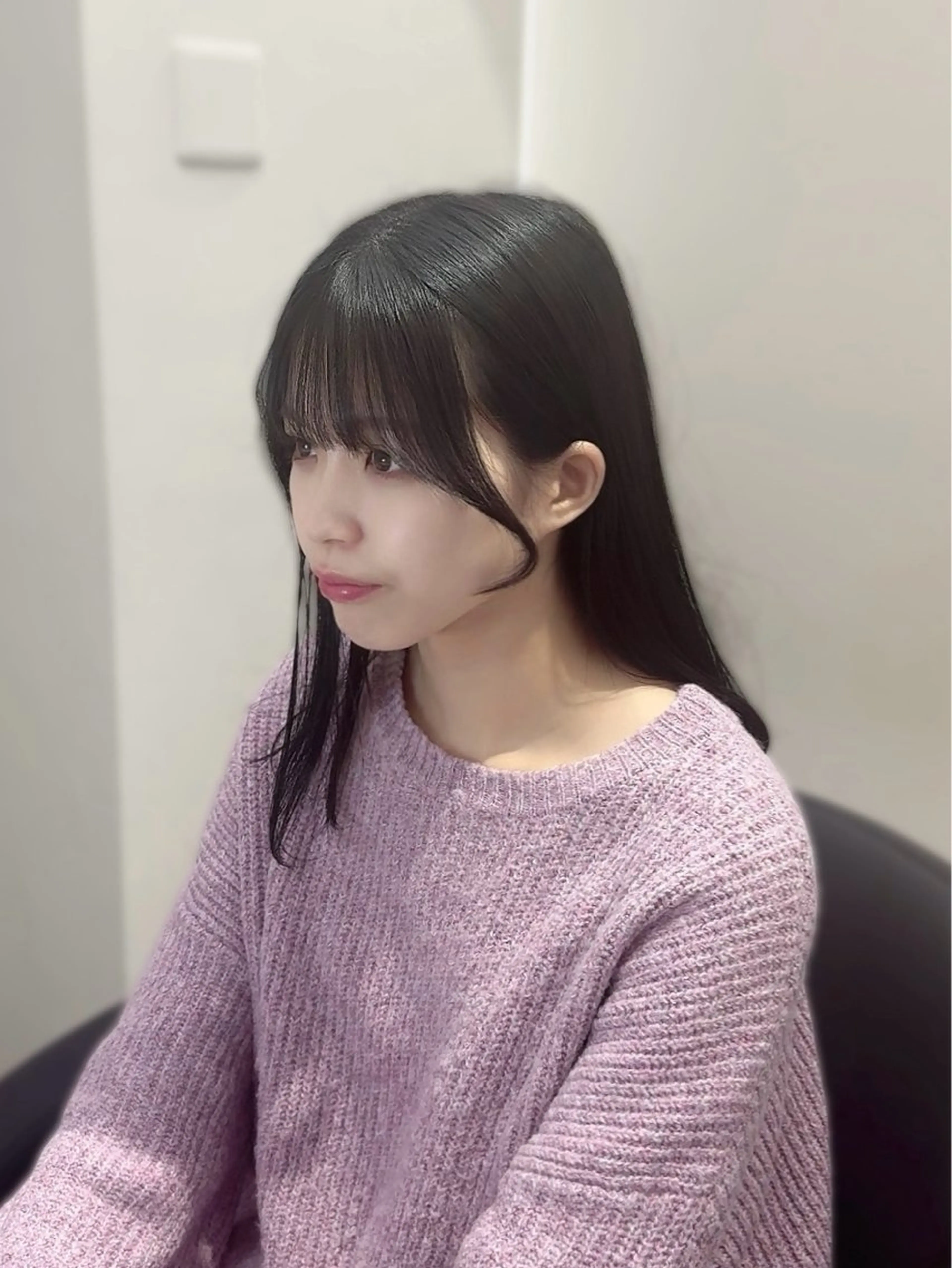 セミロング カット YUZU🎀顔まわり ×レイヤーカットのヘアスタイル